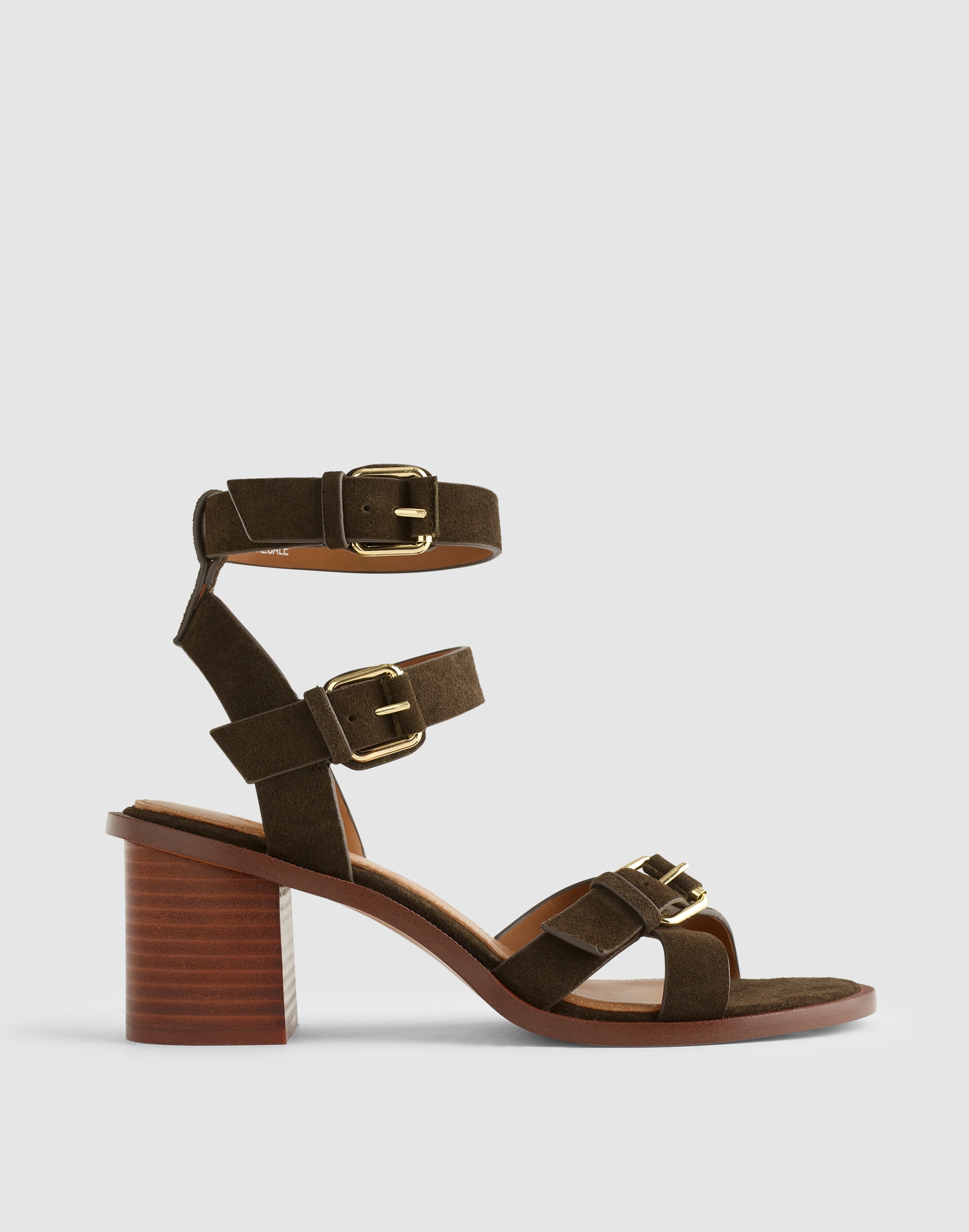 The Corinna Buckle-Strap Heeled Sandal