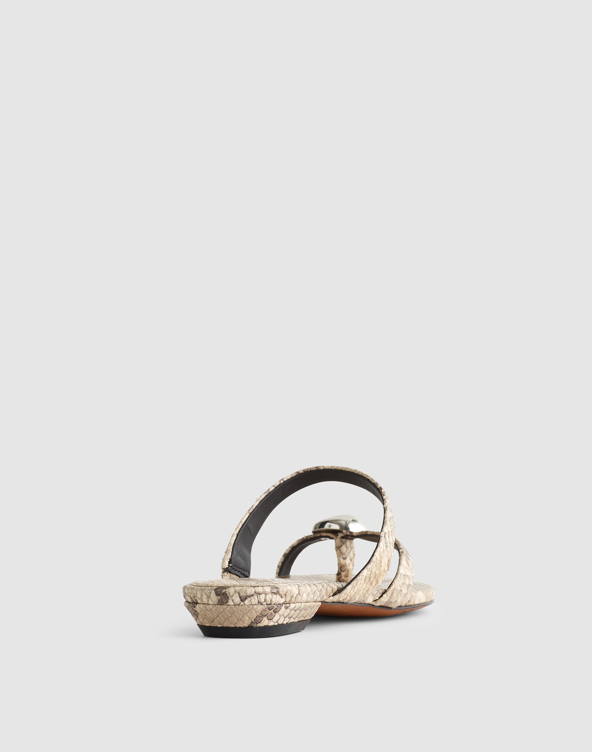 The Mila Organic Hardware Thong Slide Sandal