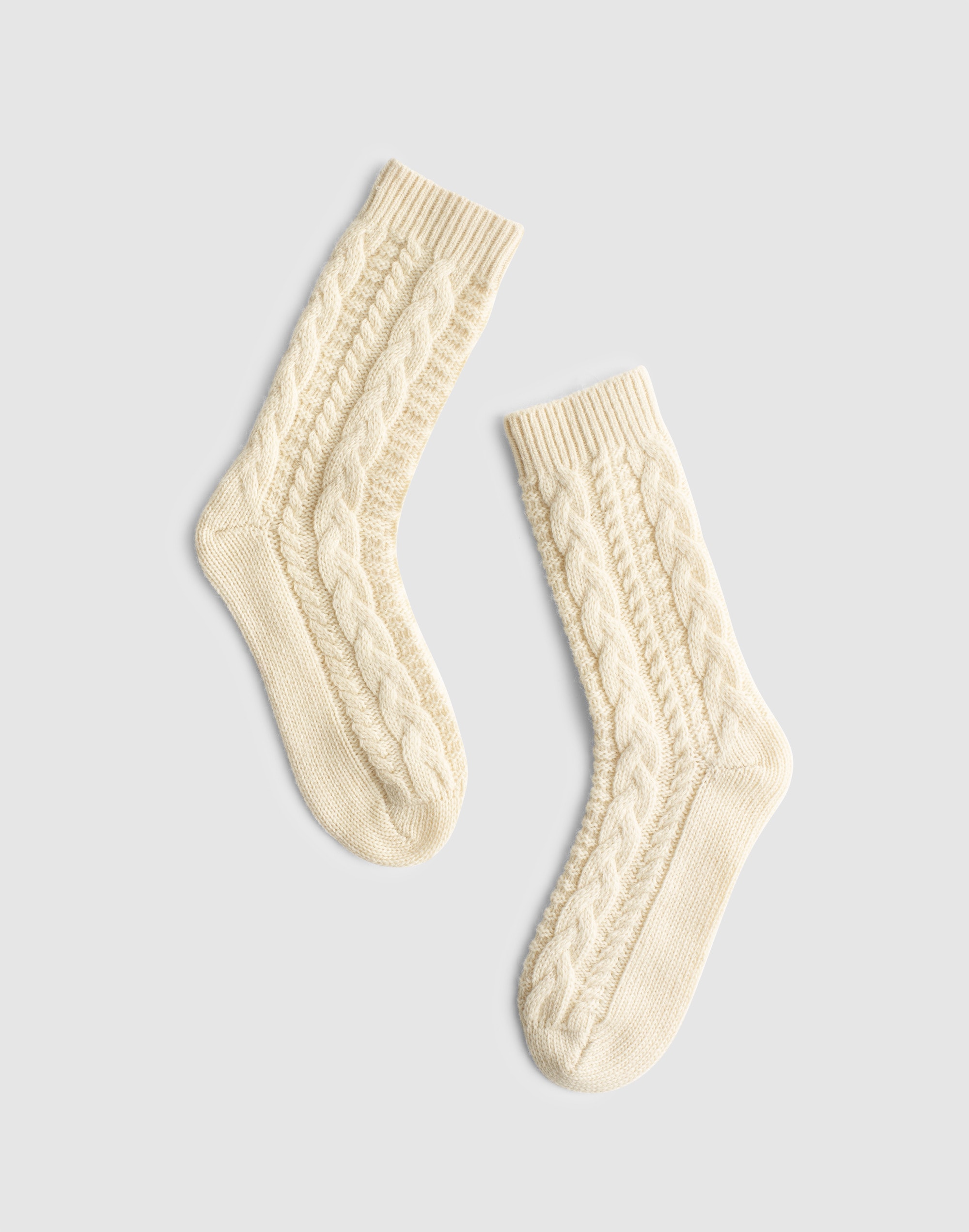 Madewell Cable-knit Trouser Socks In White