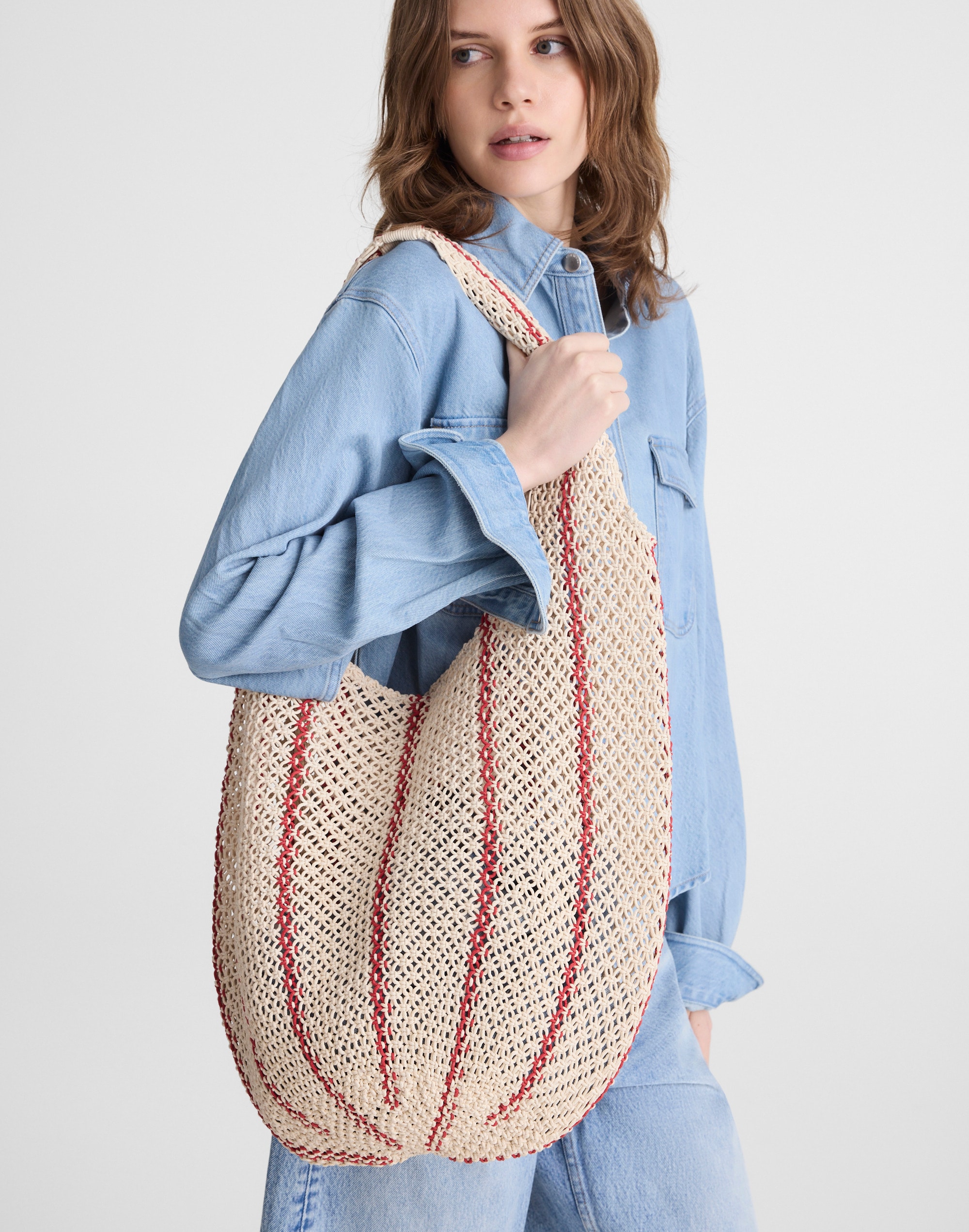 The Curved Crochet Shoulder Bag