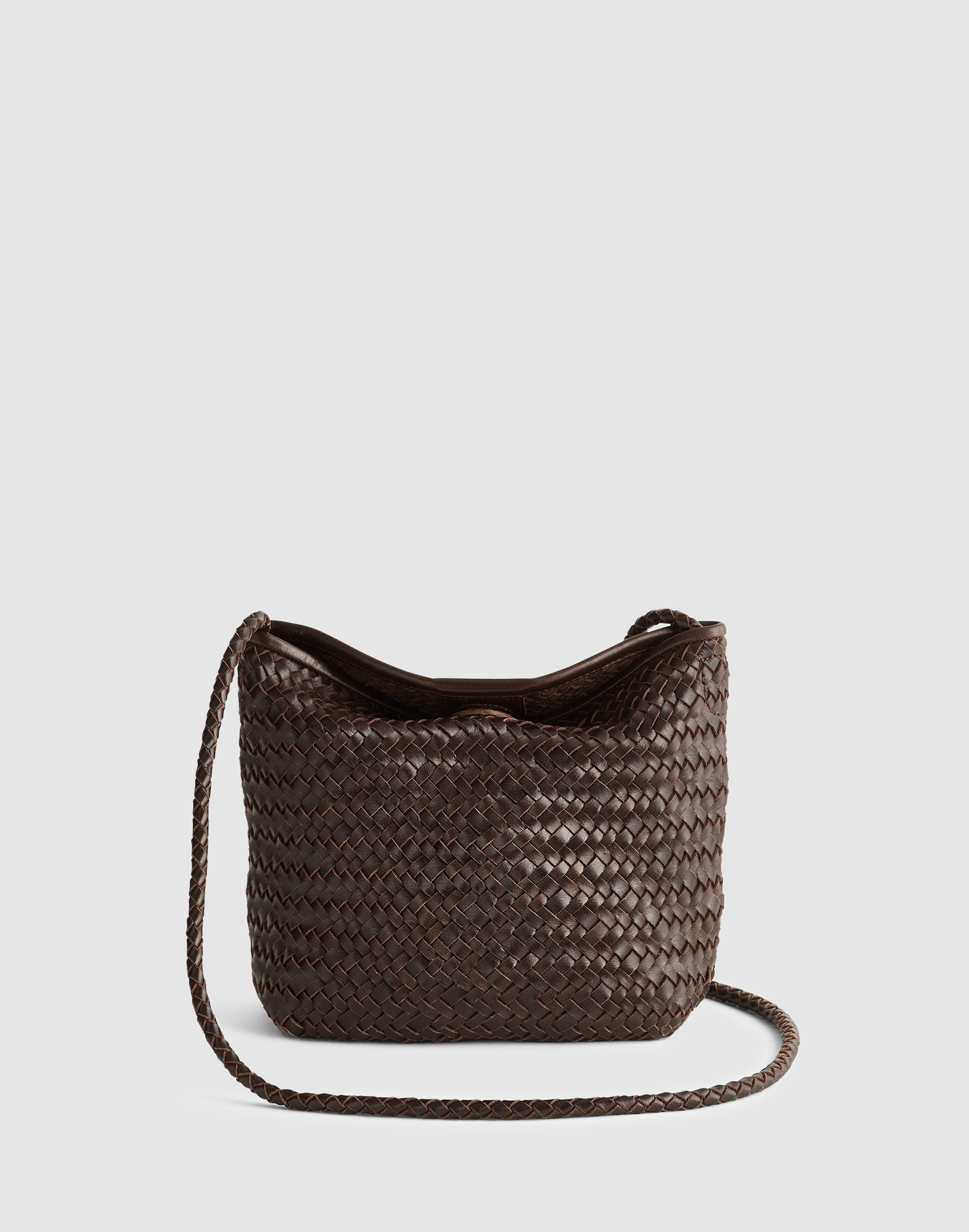 the signature woven crossbody bag