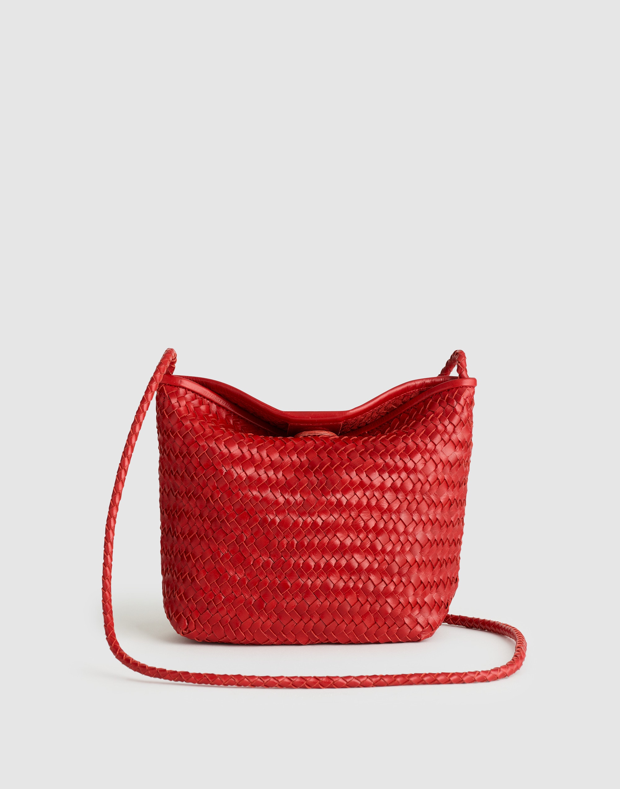 the signature woven crossbody bag