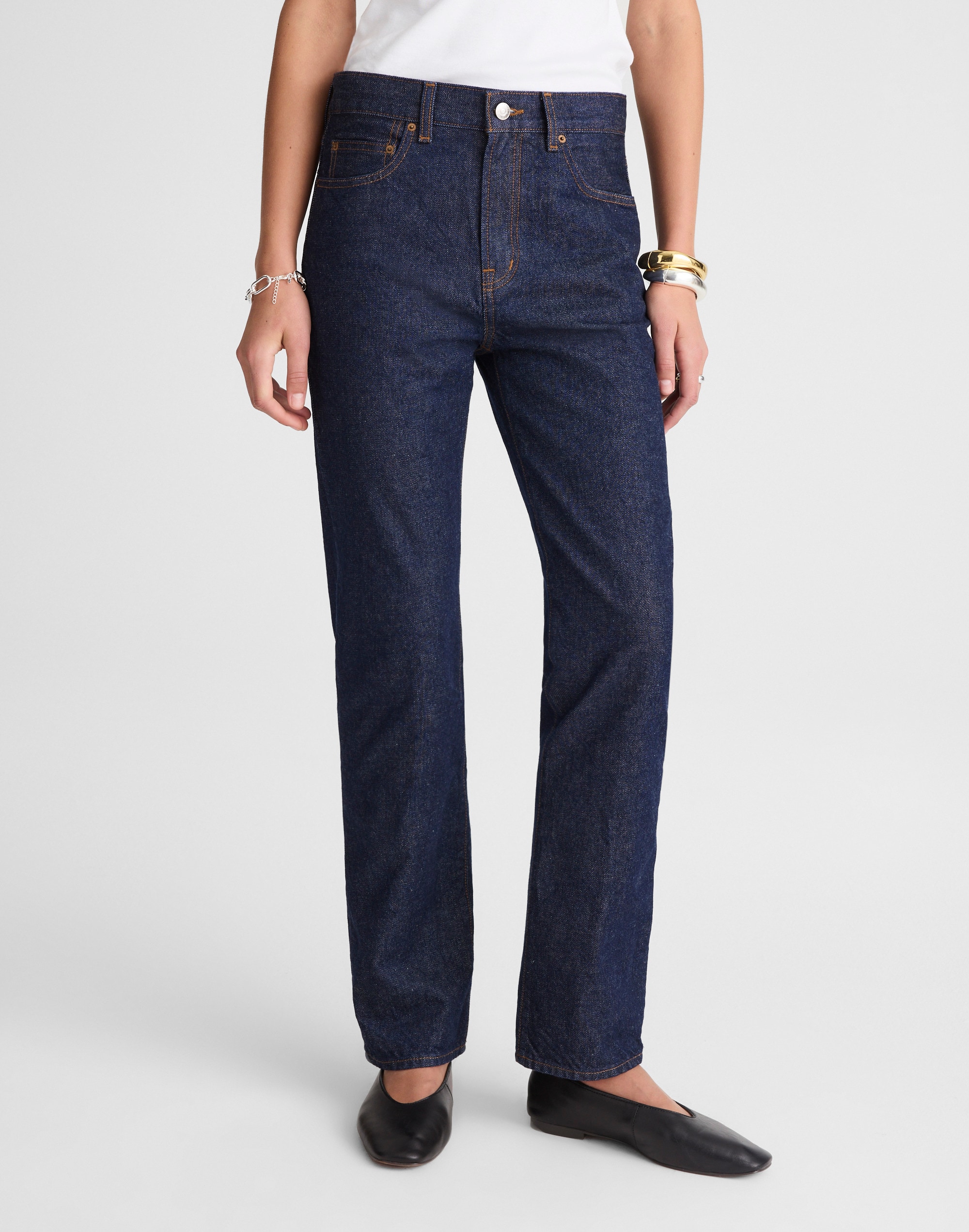 Alexa Chung for Madewell Franny Straight Jean Rinse Wash