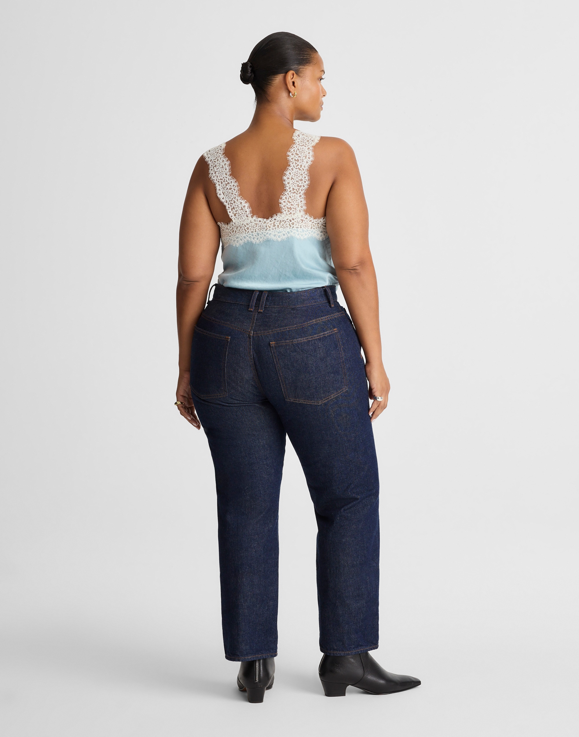 Alexa Chung for Madewell Plus Franny Straight Jean Rinse Wash