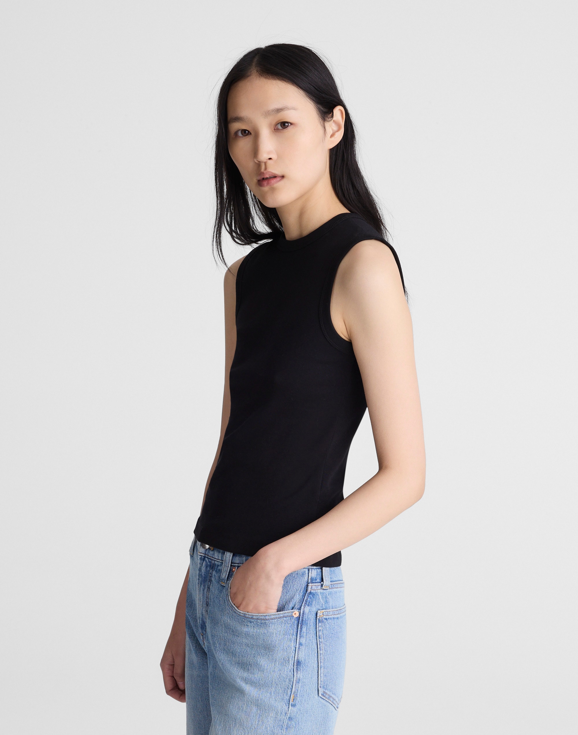 The '90s Shell Tank in Compact Cotton
