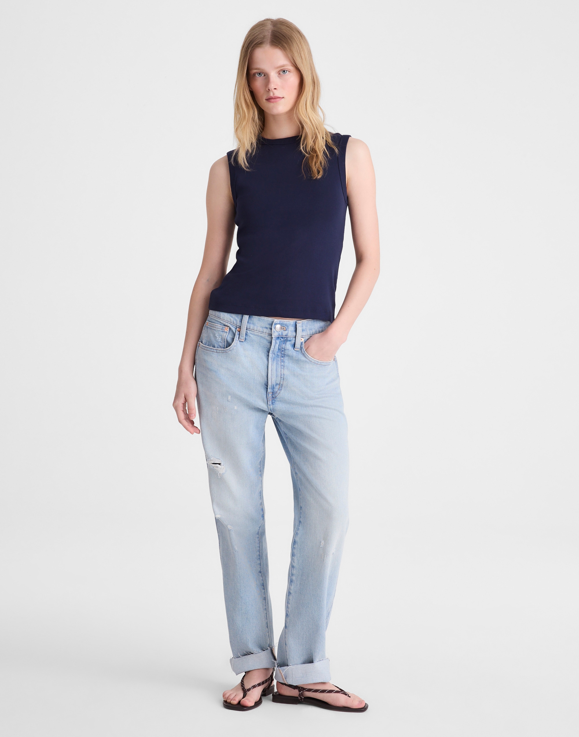 The '90s Shell Tank in Compact Cotton