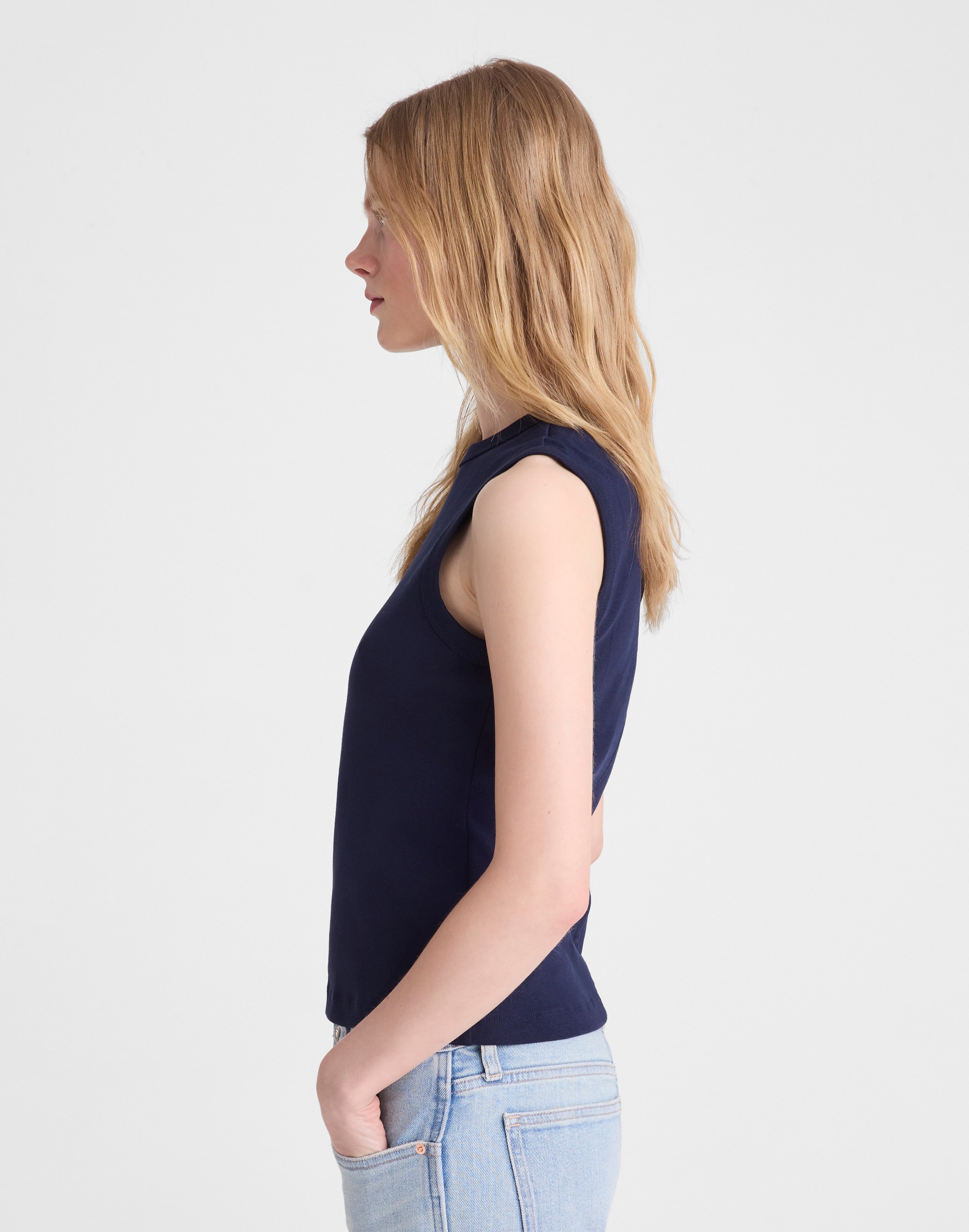 The '90s Shell Tank in Compact Cotton