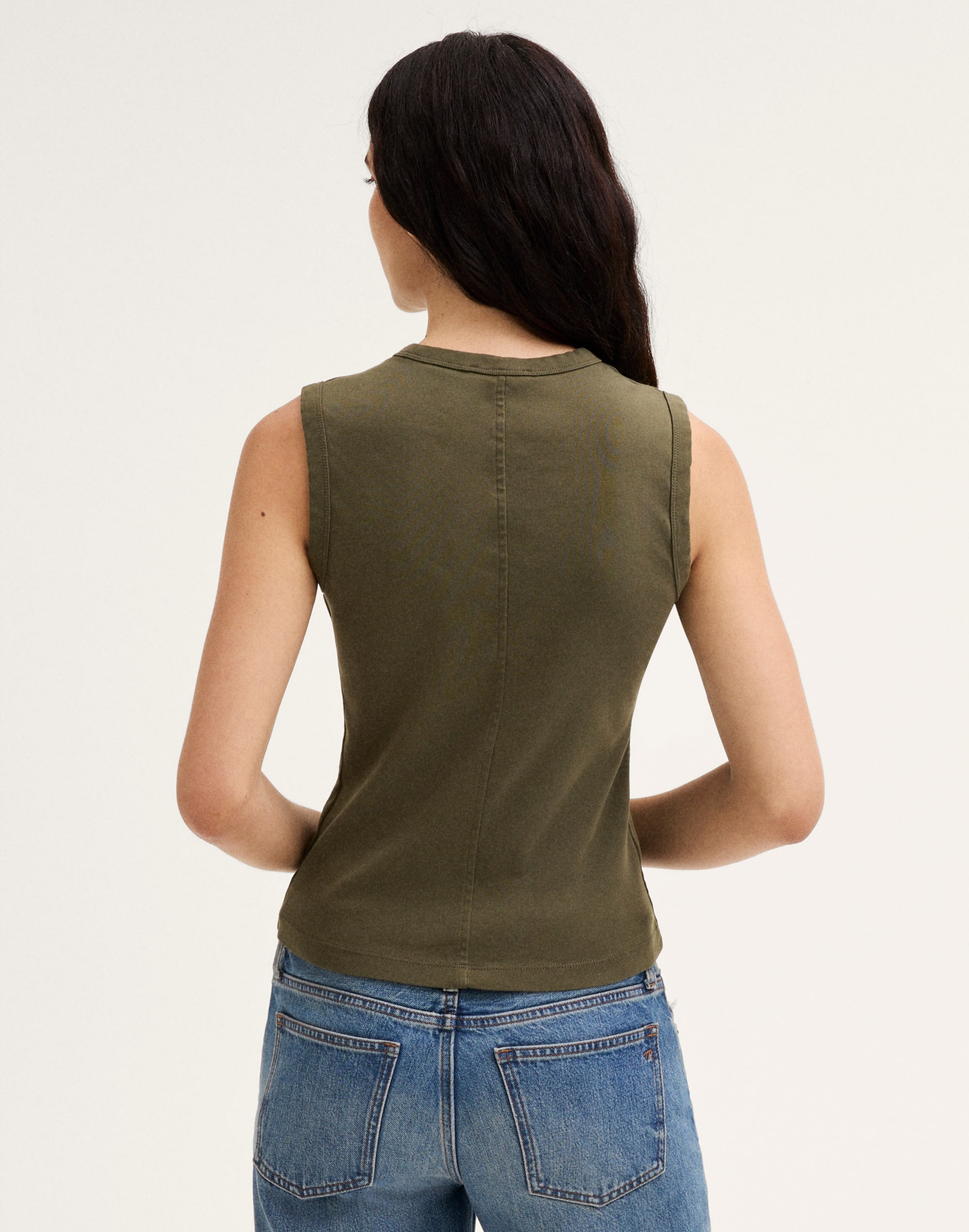 The '90s Shell Tank in Compact Cotton Alternate Image 4