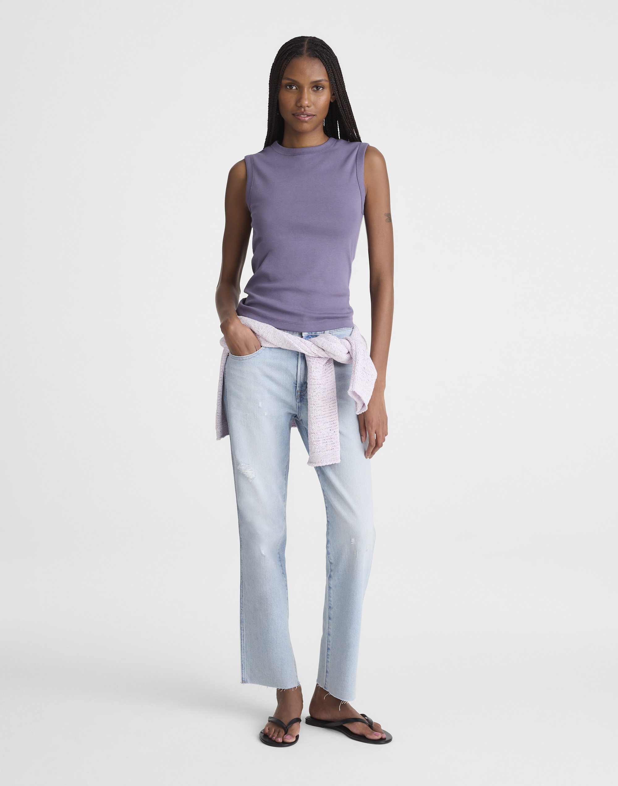The '90s Shell Tank in Compact Cotton