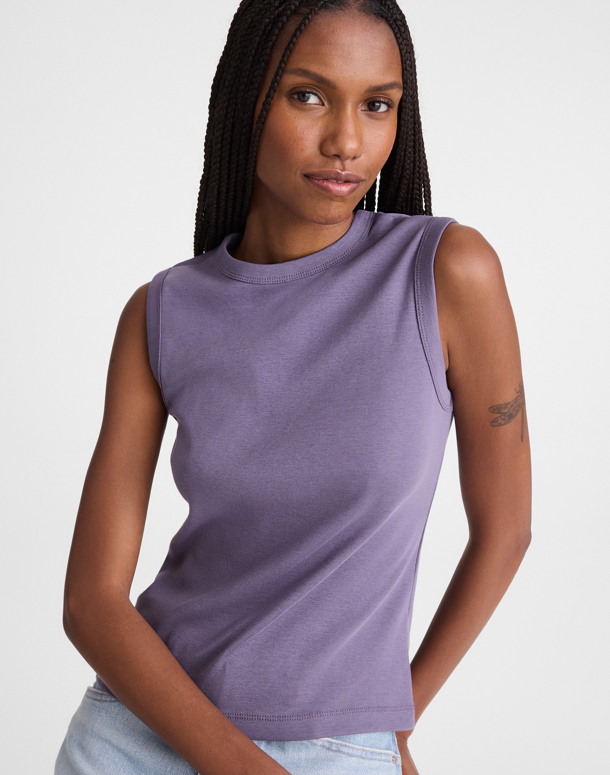 The '90s Shell Tank in Compact Cotton