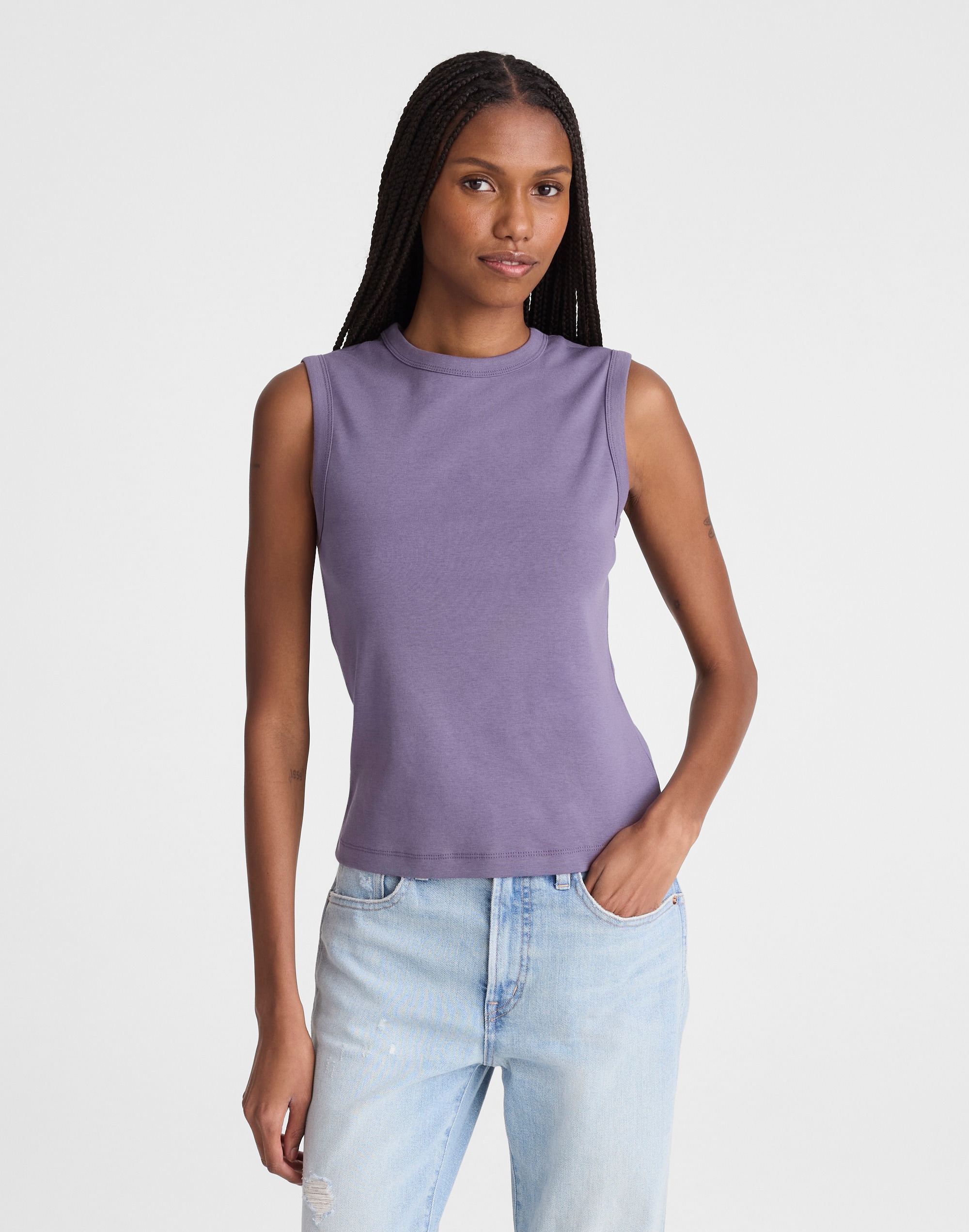 The '90s Shell Tank in Compact Cotton