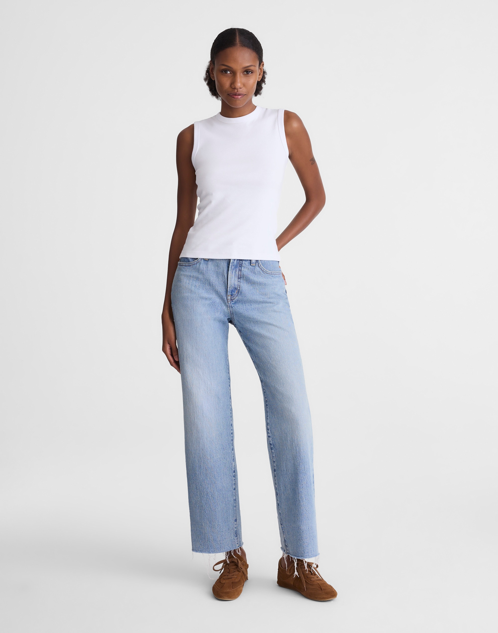 The '90s Shell Tank in Compact Cotton