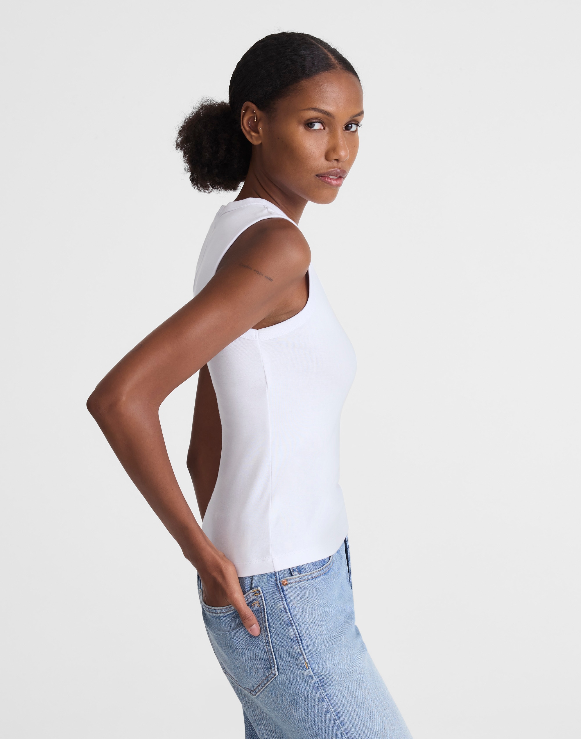 The '90s Shell Tank in Compact Cotton