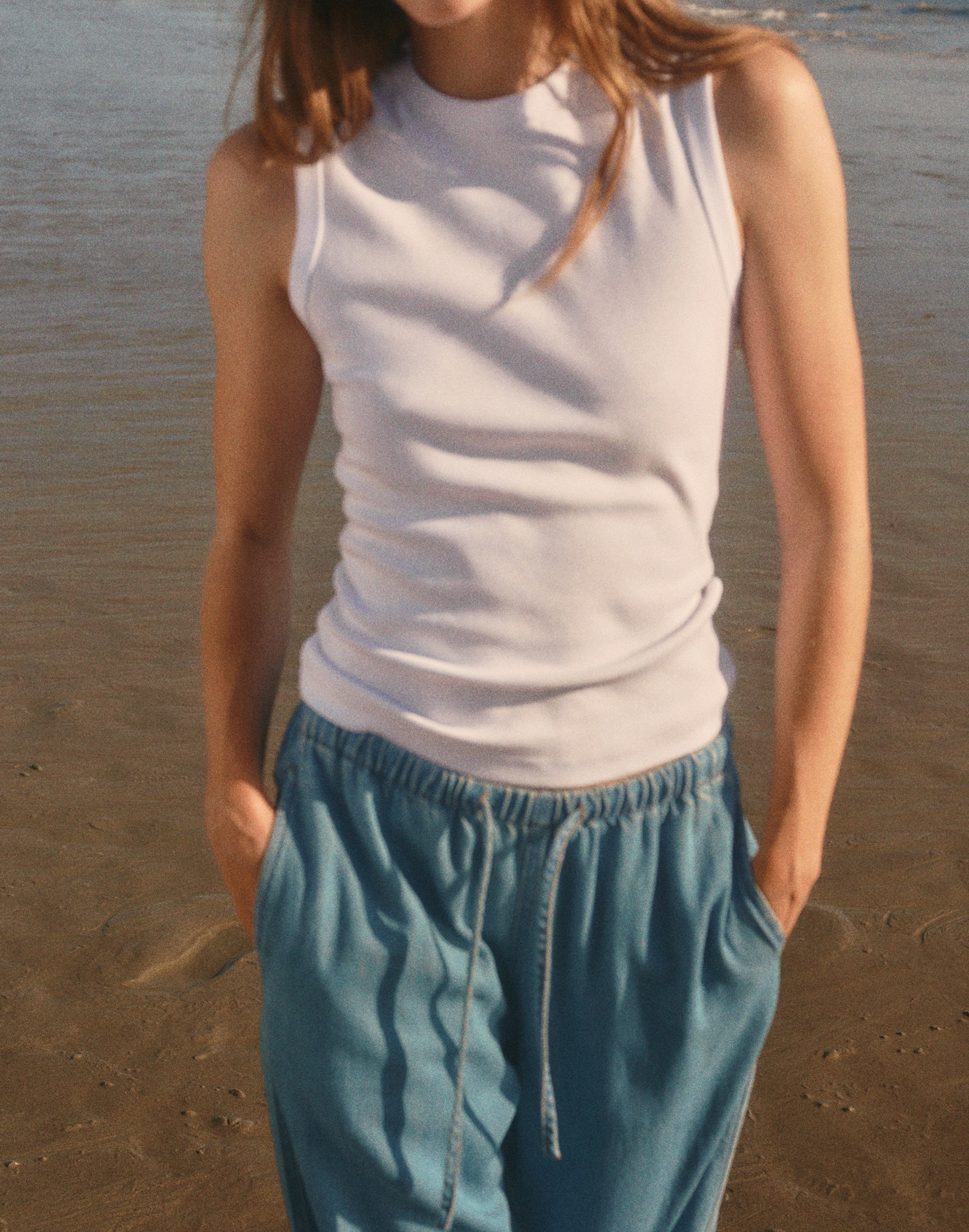 The '90s Shell Tank in Compact Cotton