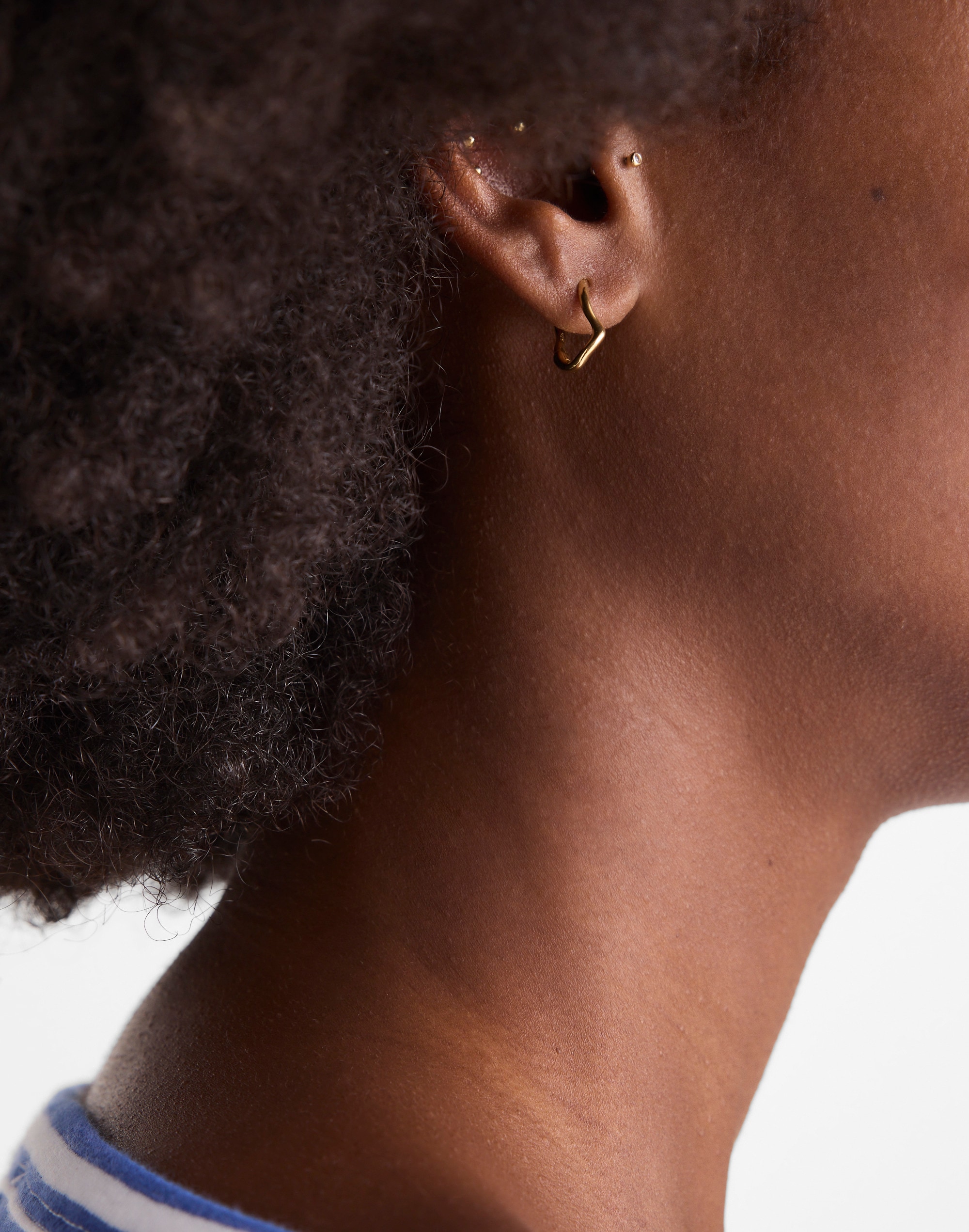 Demi-Fine Molten Small Hoop Earrings