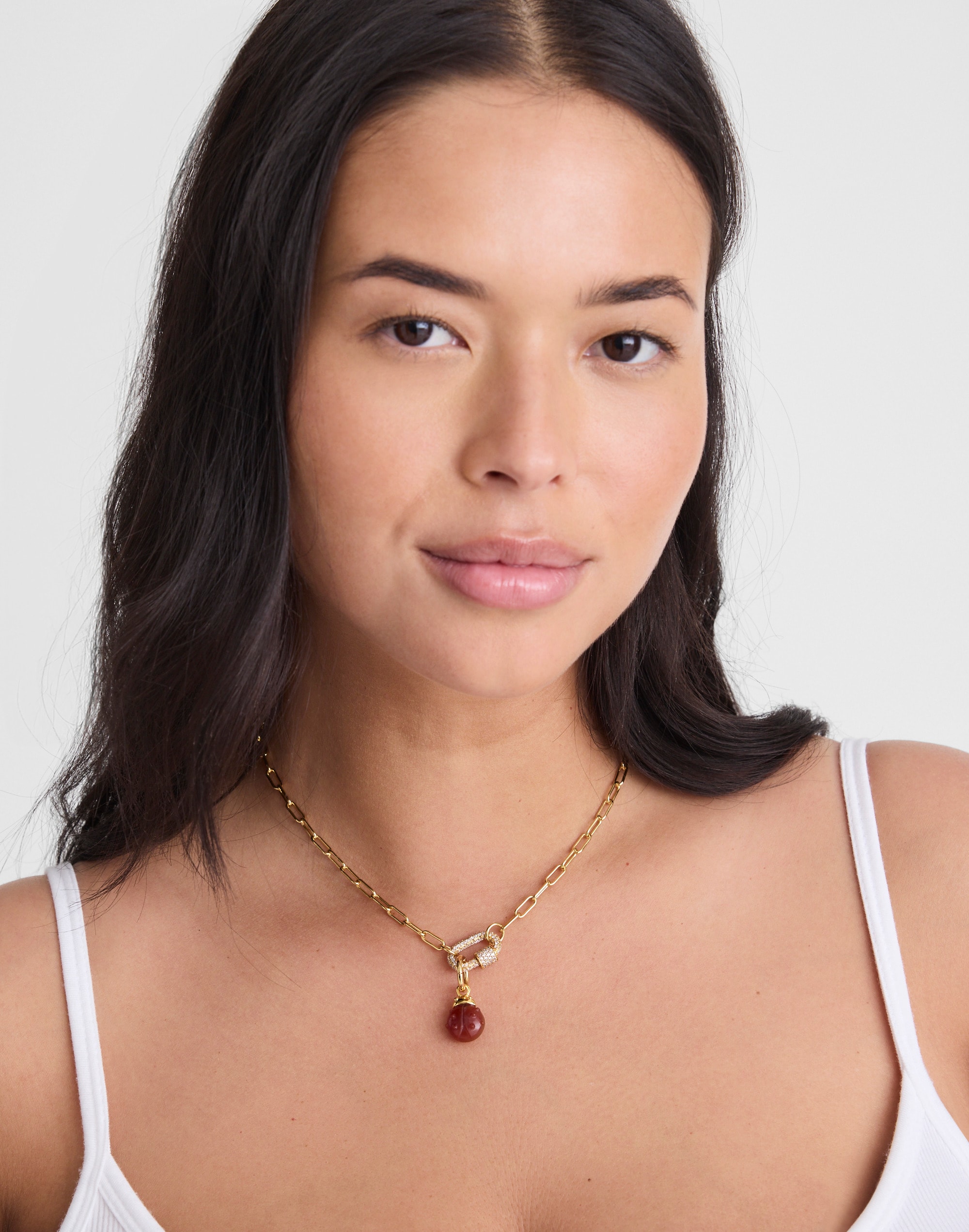 Semiprecious Ladybug Charm