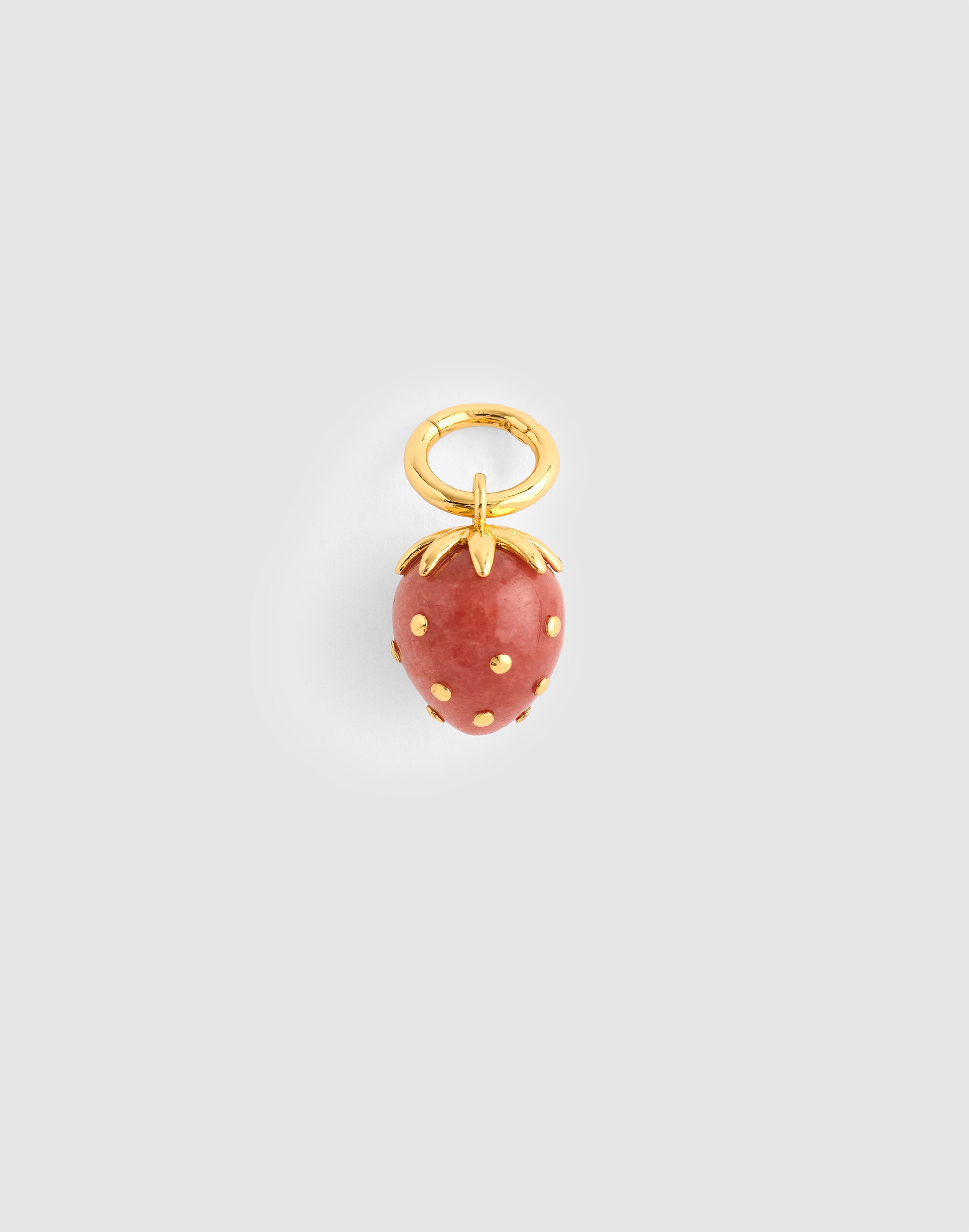 Semiprecious Strawberry Charm