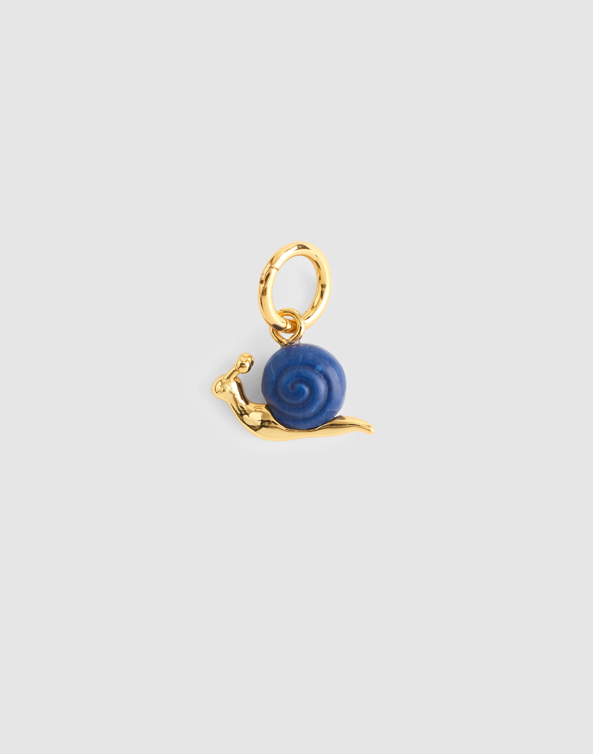 Semiprecious Snail Charm