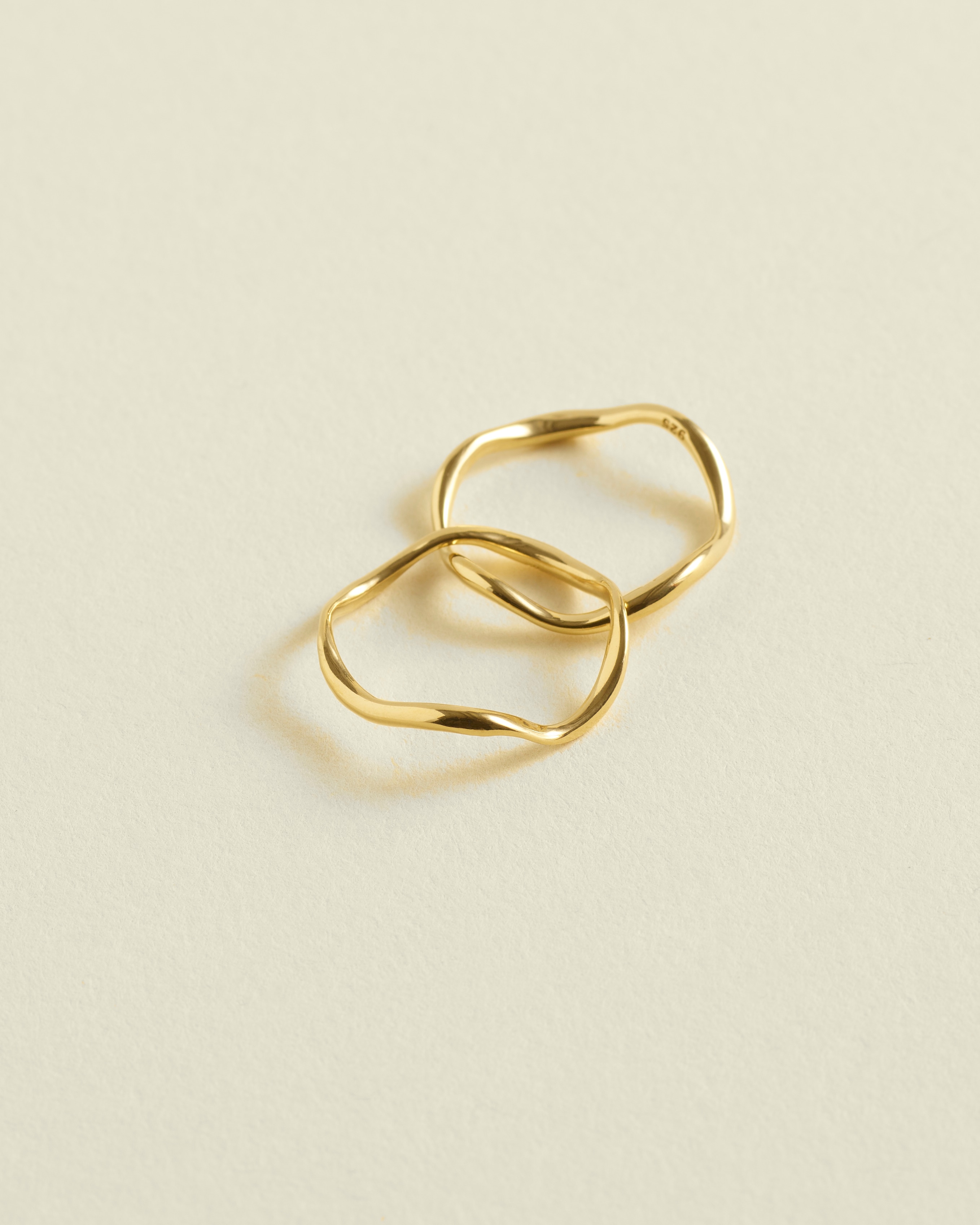 Madewell Demi-fine Sculptural Stacking Ring Set In Gold