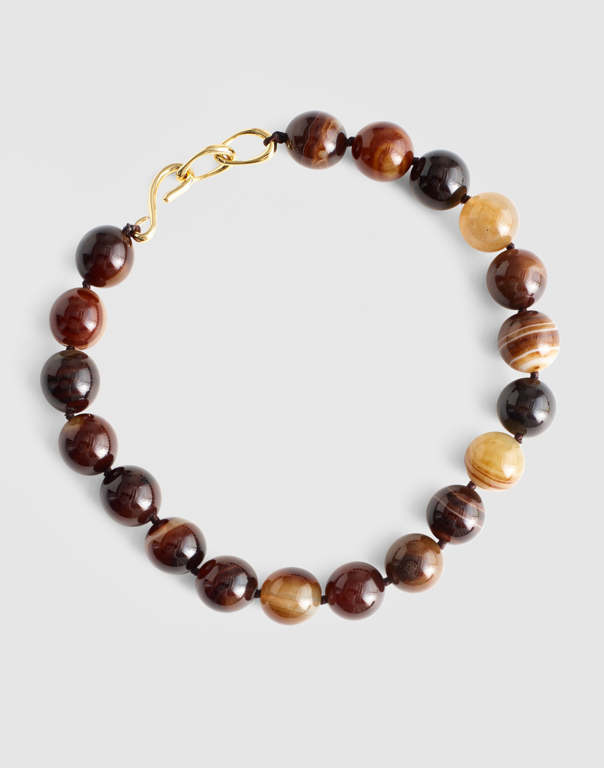Semiprecious Oversized Beaded Choker Necklace