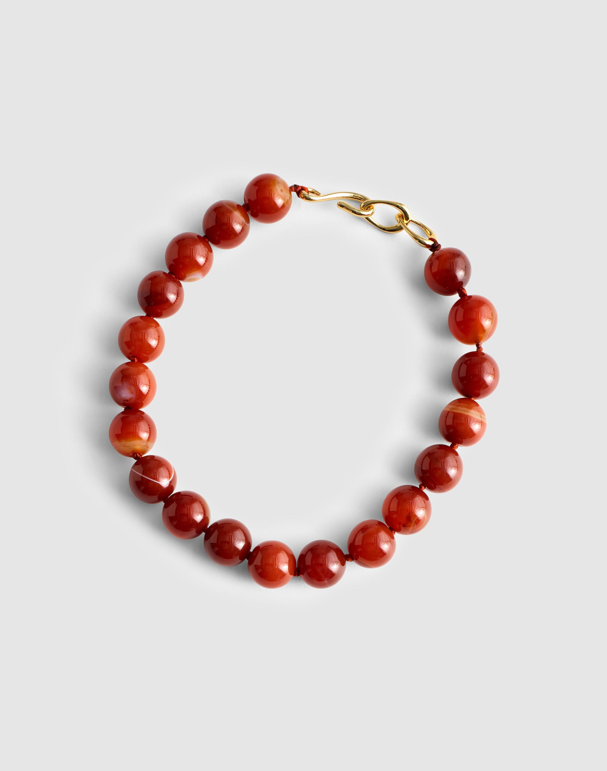 Semiprecious Oversized Beaded Choker Necklace