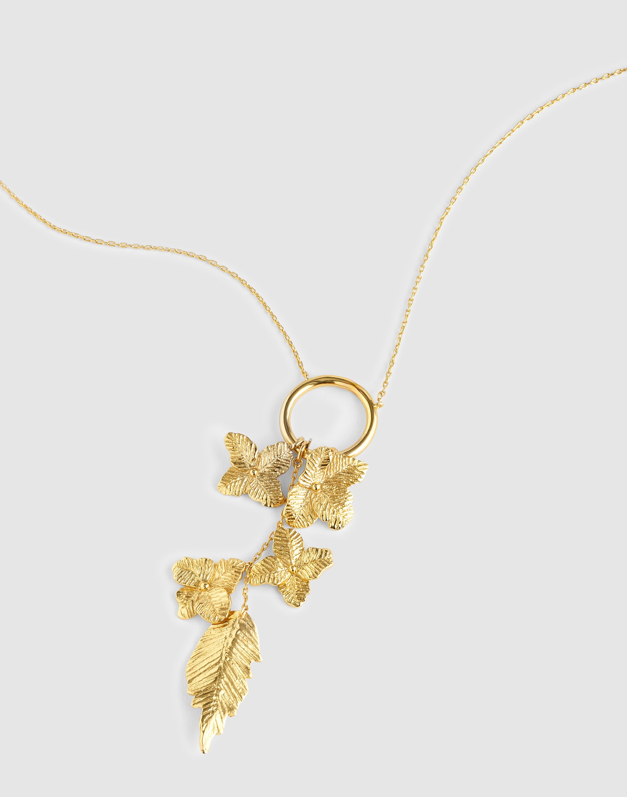 Madewell Jasmine Cluster Pendant Necklace In Gold