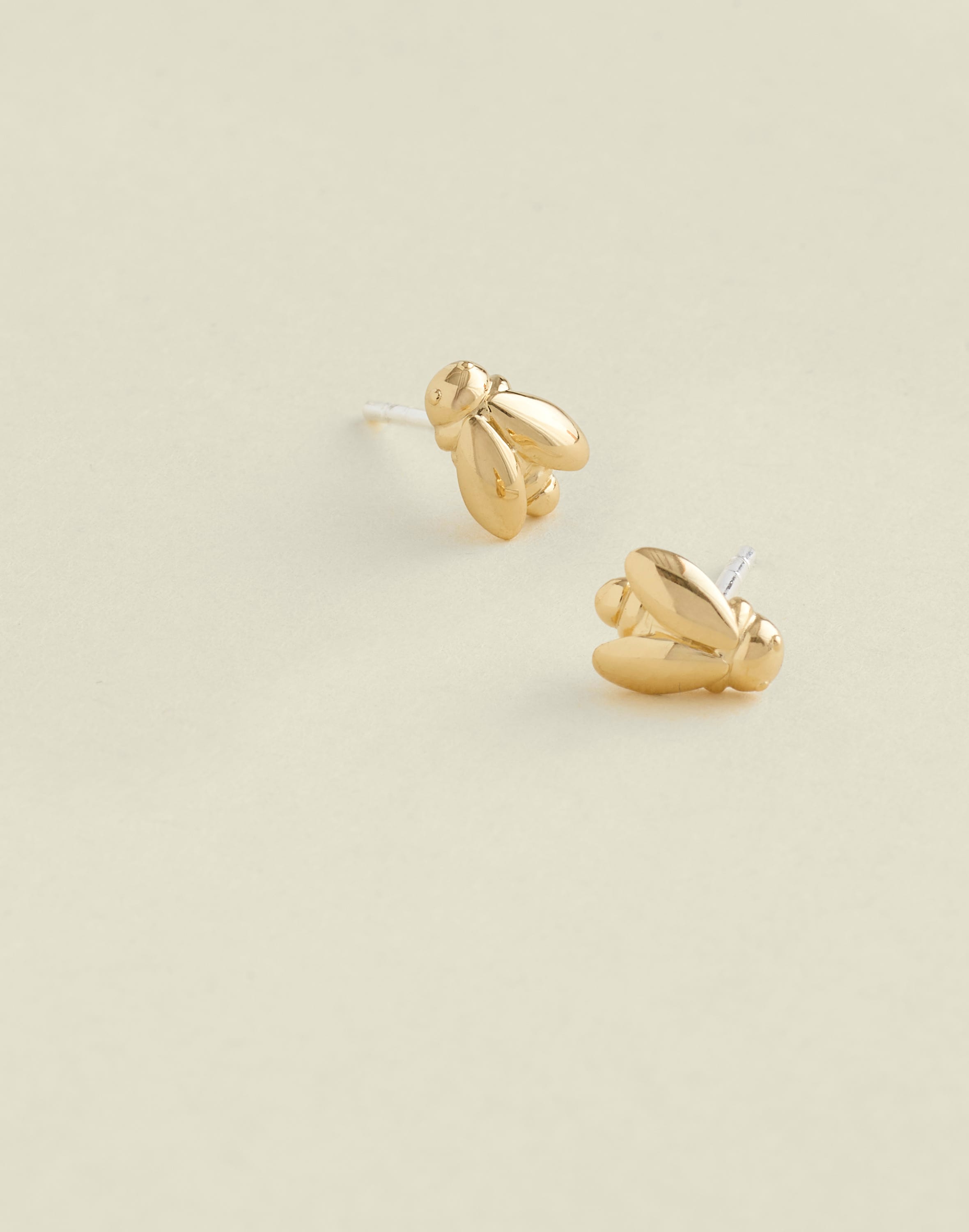Demi-Fine Bee Stud Earrings