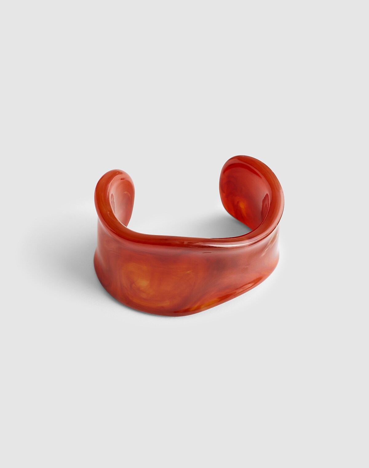Resin Sculptural Wide Cuff Bracelet