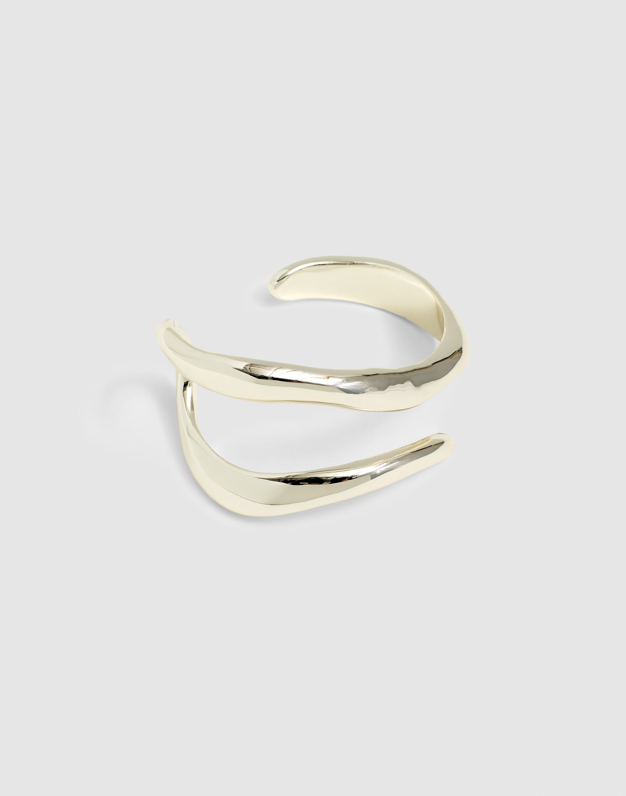 Sculptural Illusion Cuff Bracelet