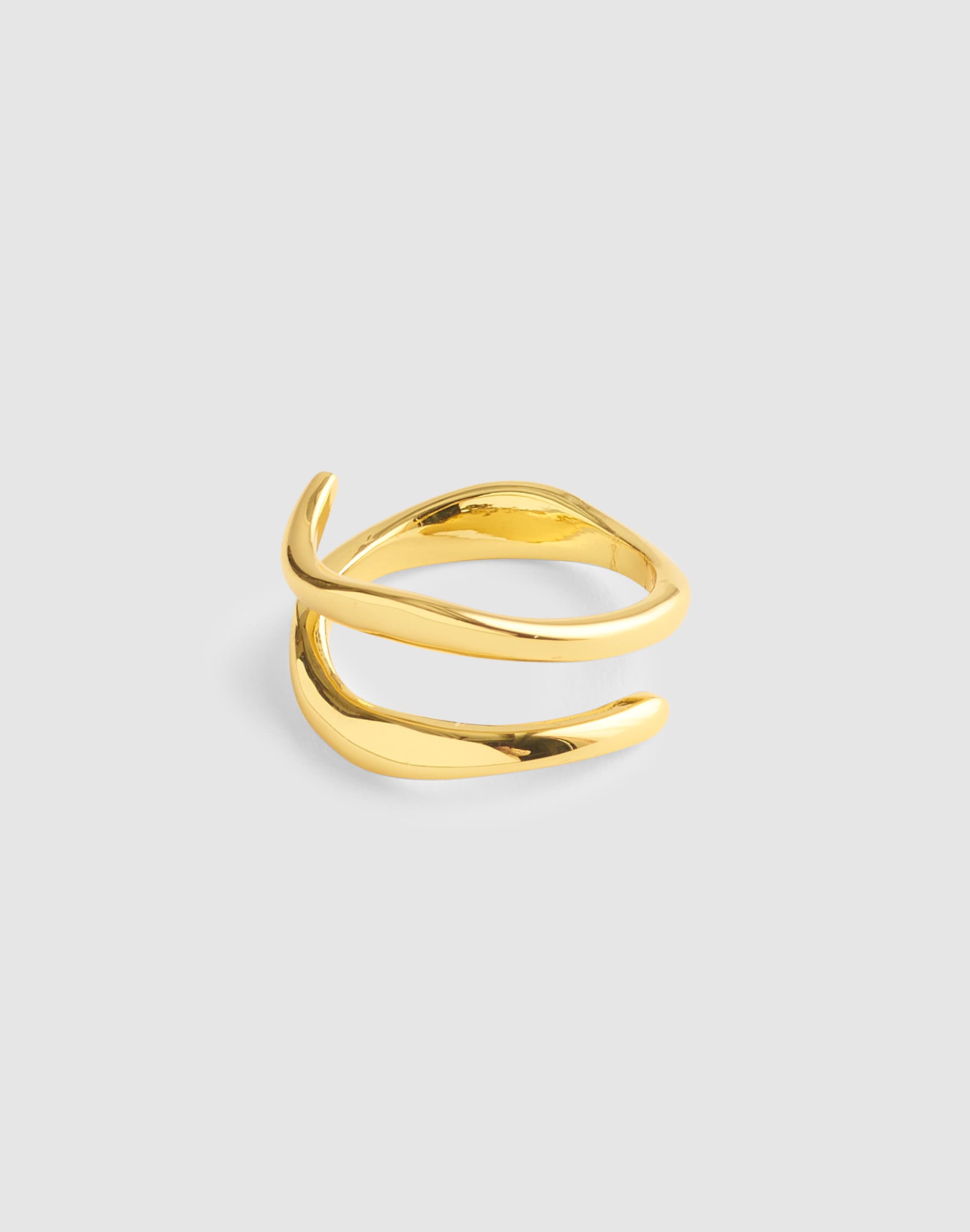 Madewell Sculptural Illusion Statement Ring In Gold