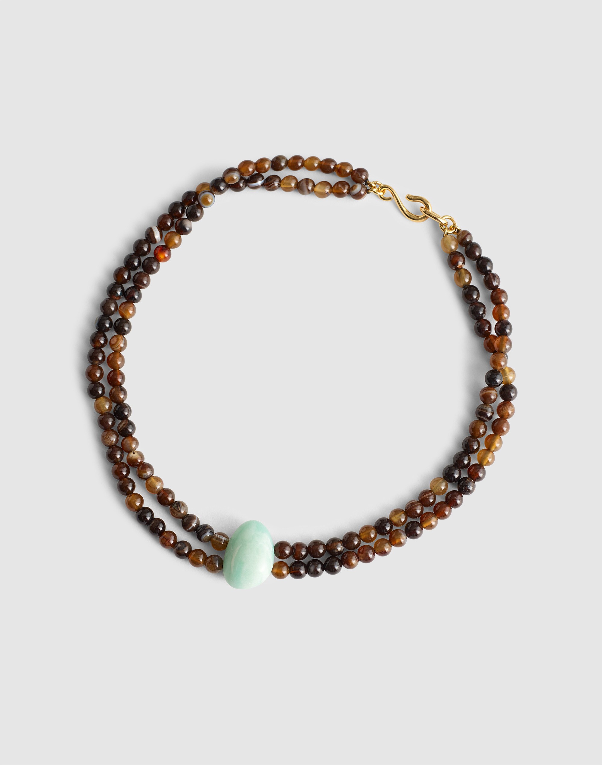 Semiprecious Beaded Double Necklace