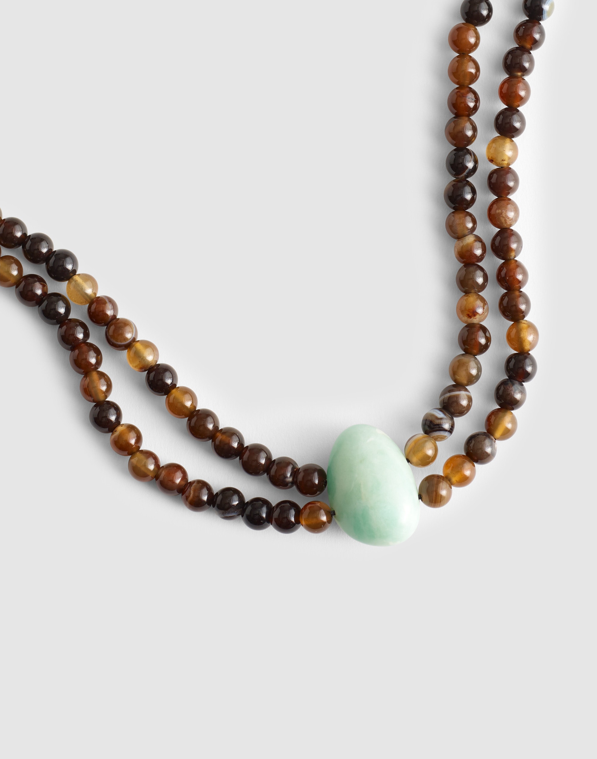 Semiprecious Beaded Double Necklace
