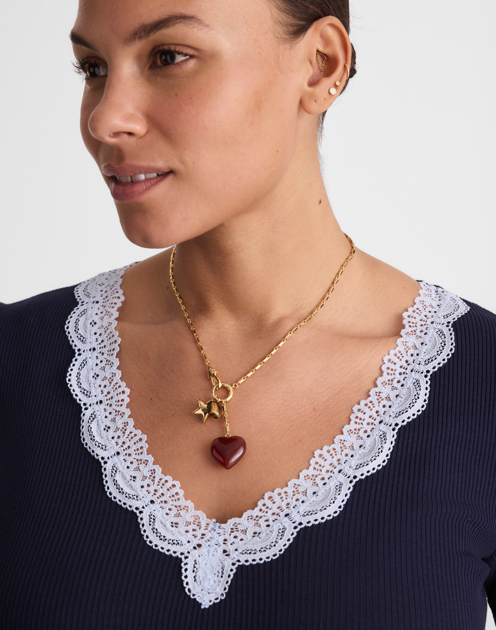 Charm Watch Chain Necklace