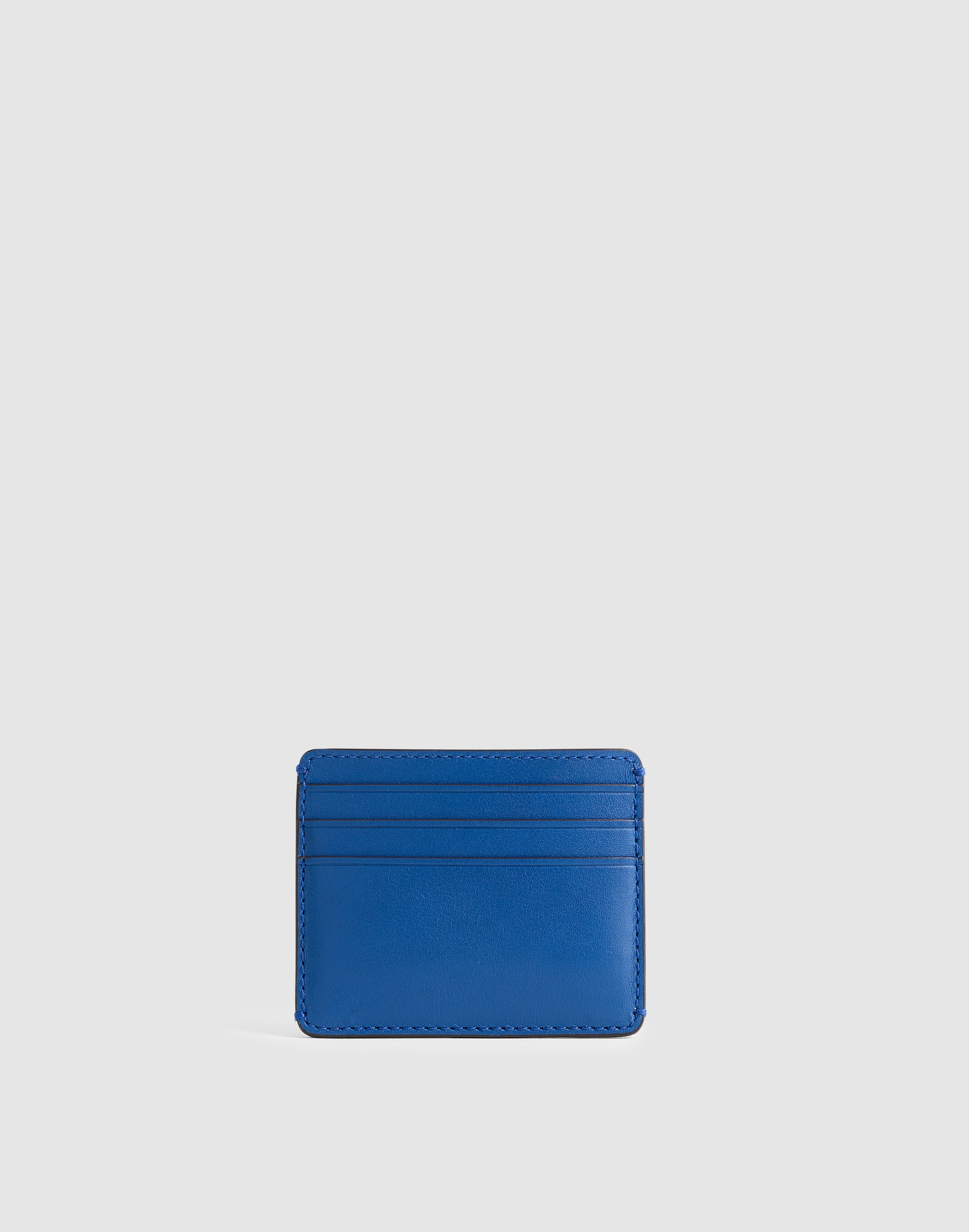Curved Card Case in Leather