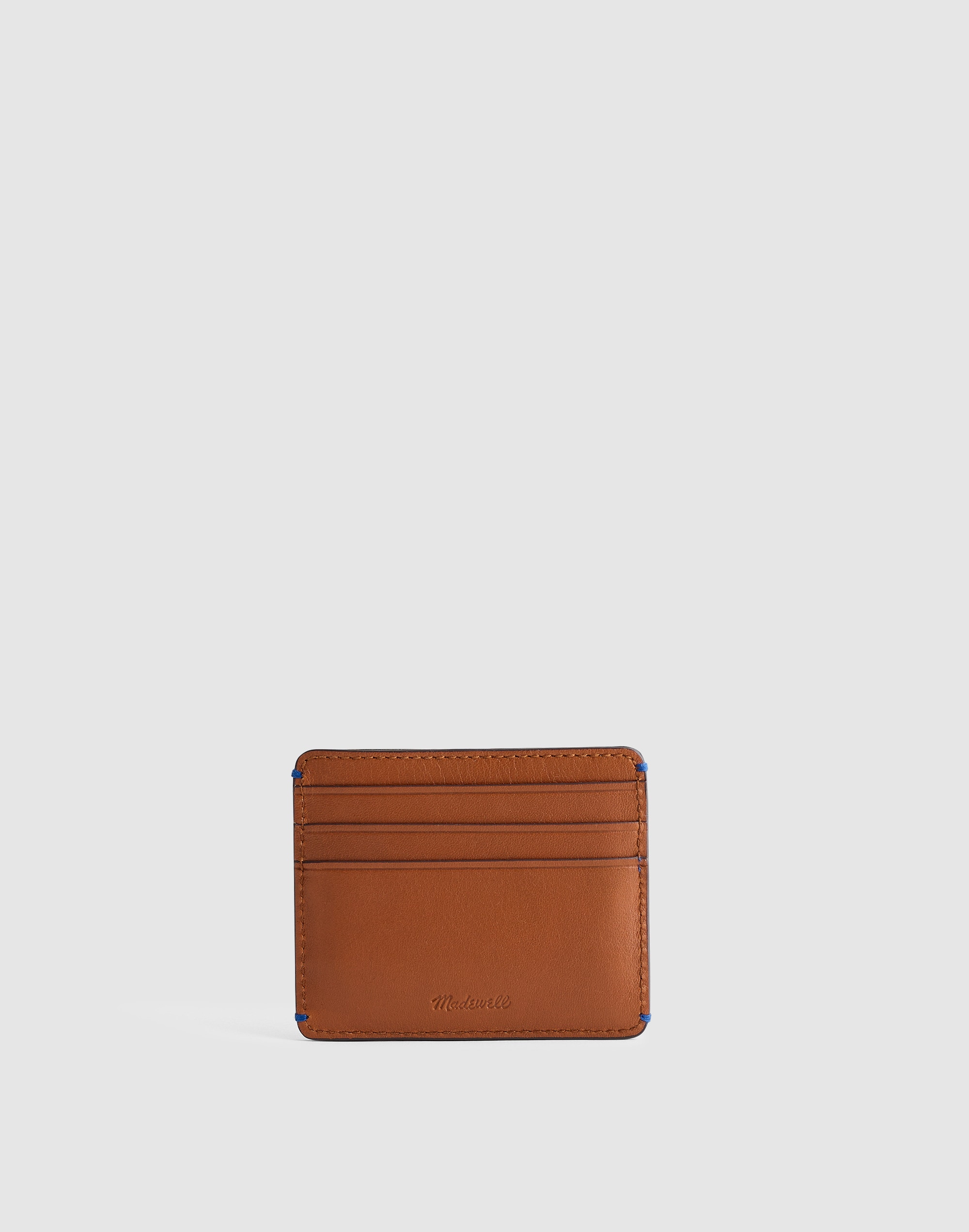 Madewell Curved Card Case In Atlas Blue Multi