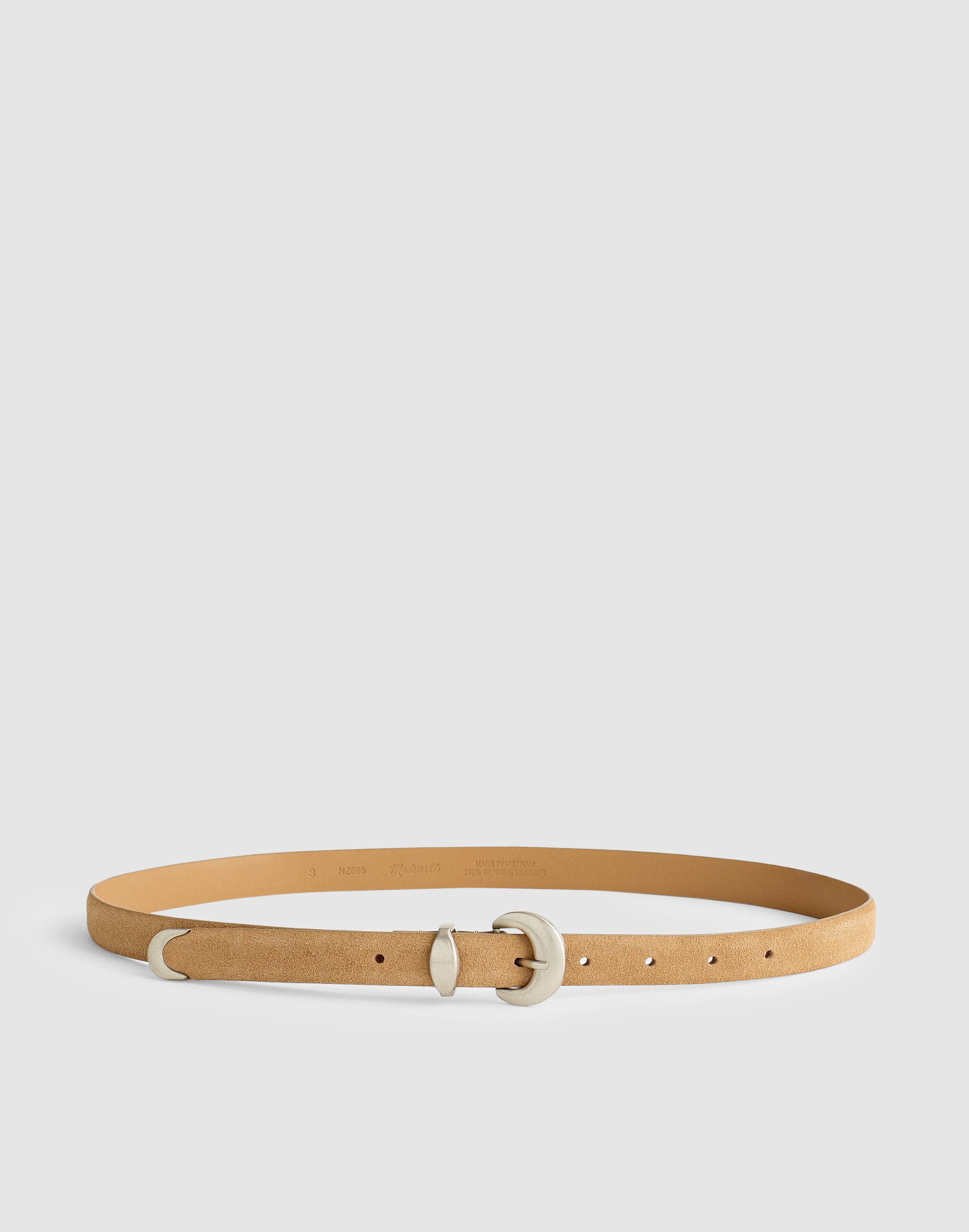 Madewell Domed-buckle Belt In Brown