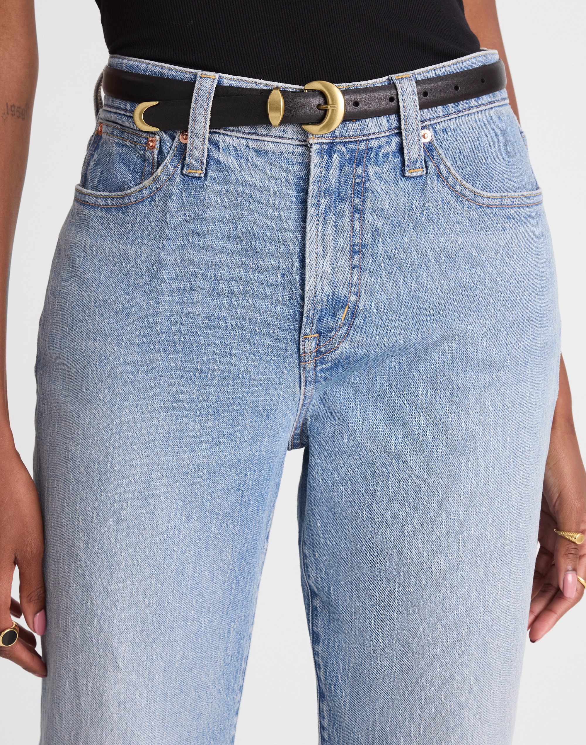 Domed-Buckle Belt