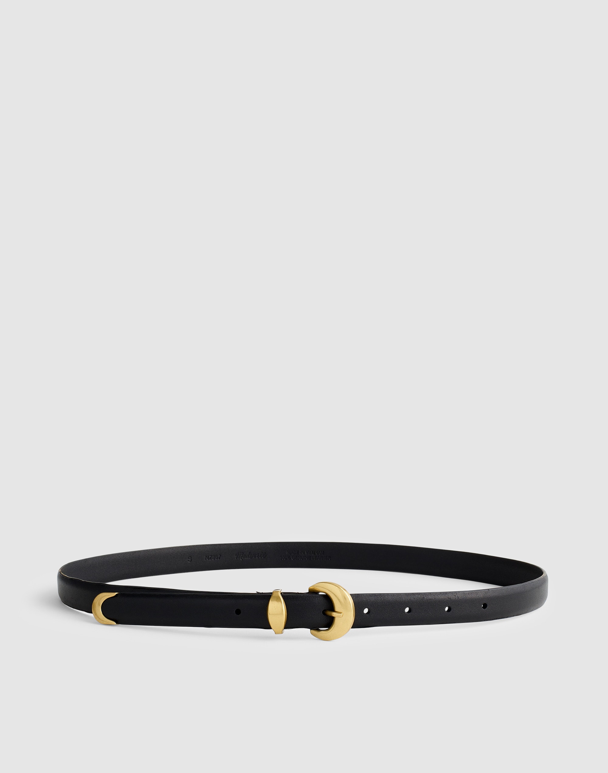 Madewell Domed-buckle Belt In Black
