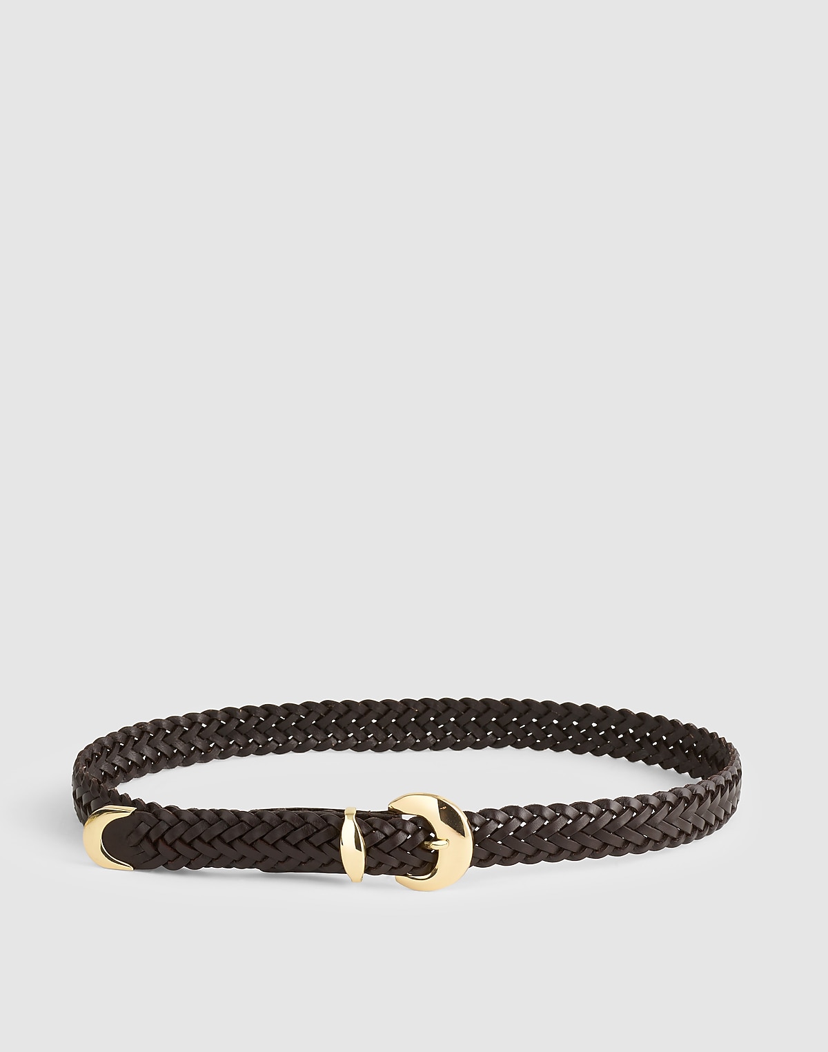 Domed-Buckle Wide Belt
