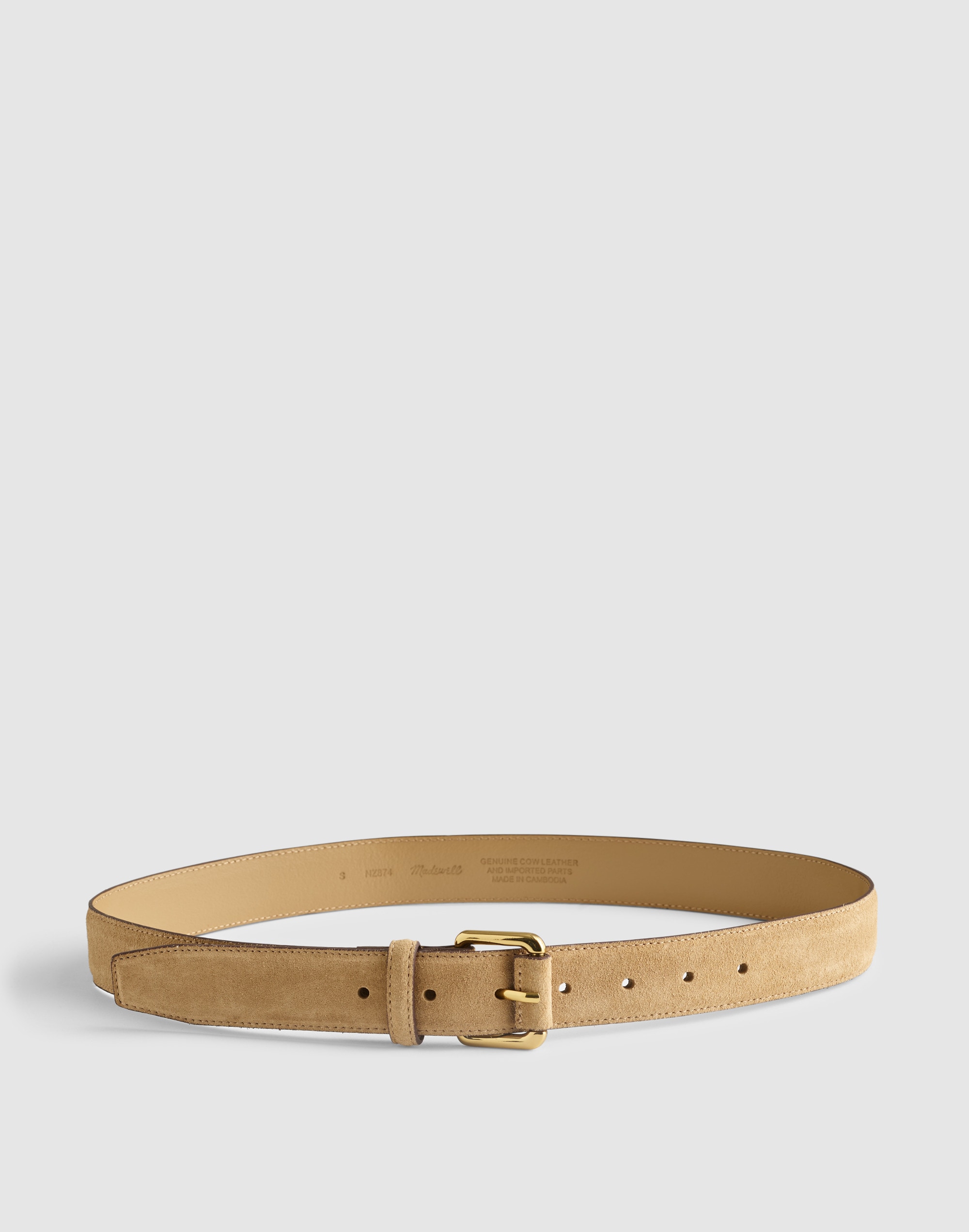 Madewell Roller-buckle Belt In Brown