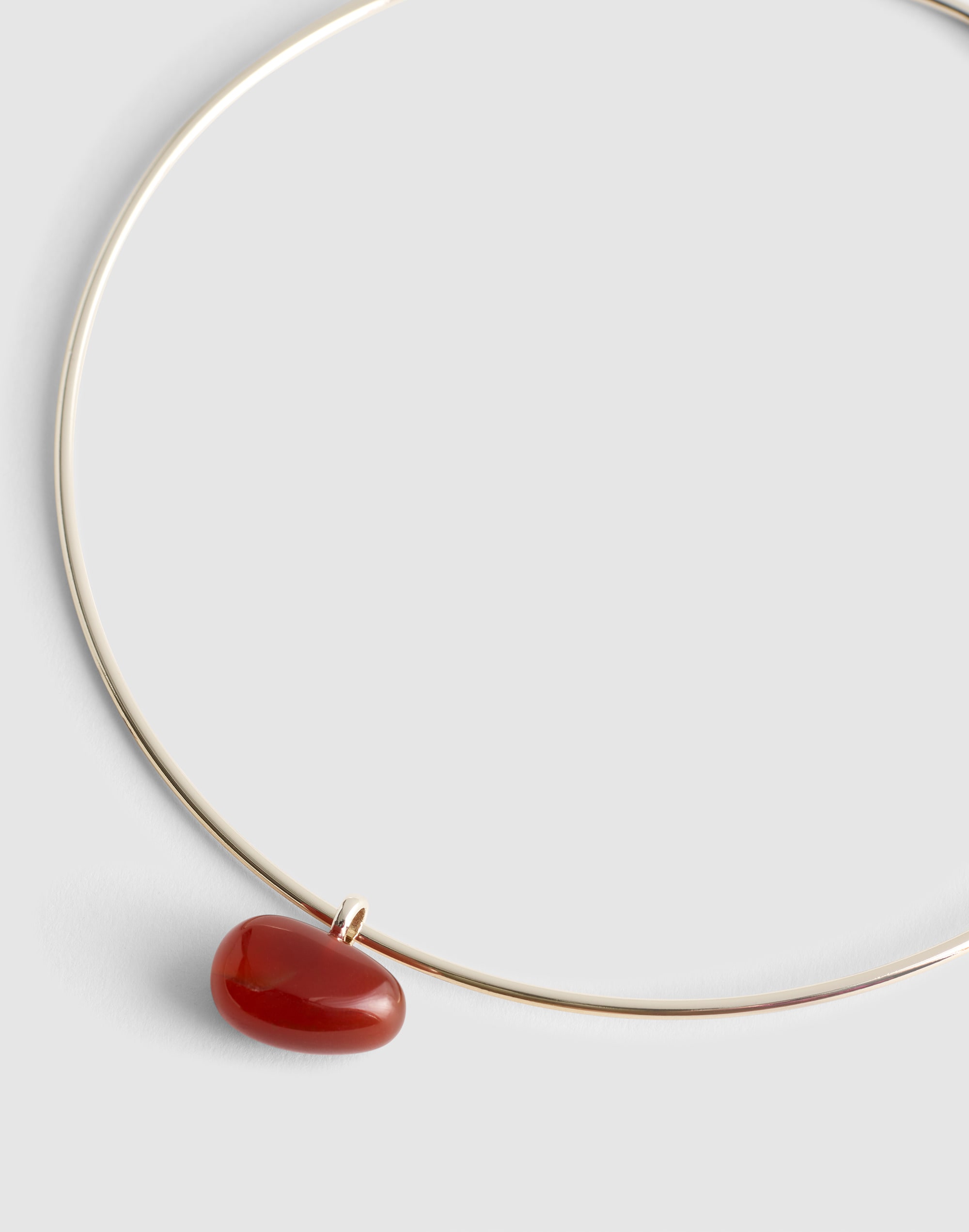 Madewell Semiprecious Wire Choker Necklace In Red