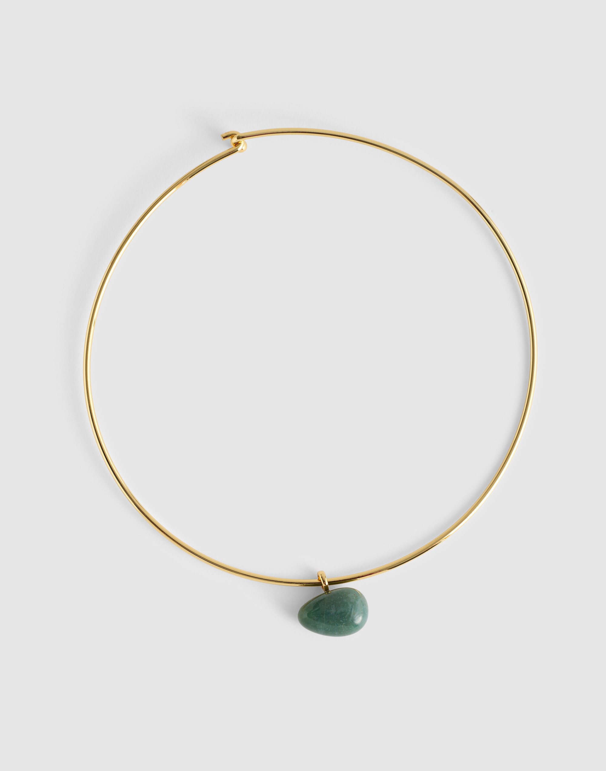 Semiprecious Wire Choker Necklace