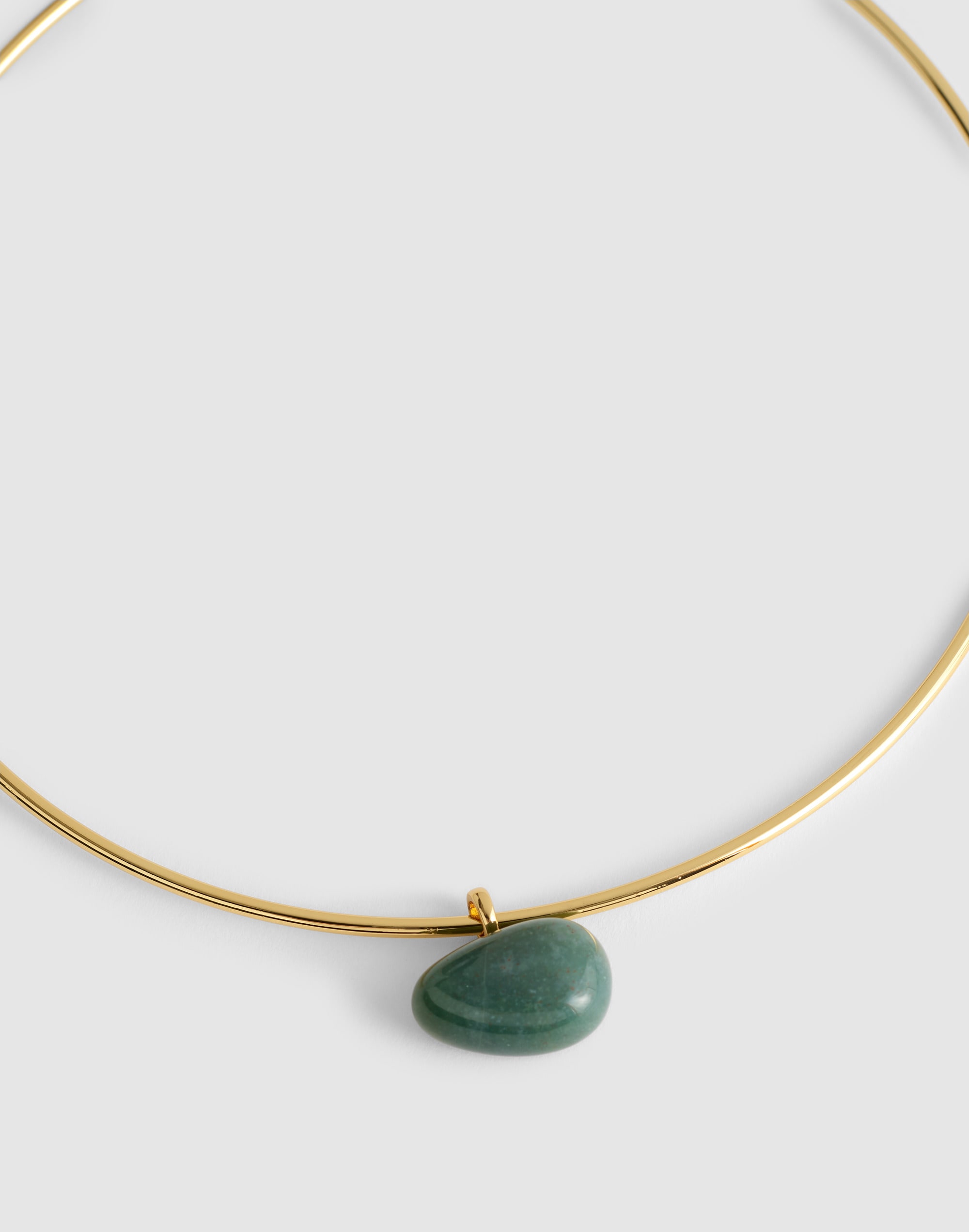 Semiprecious Wire Choker Necklace