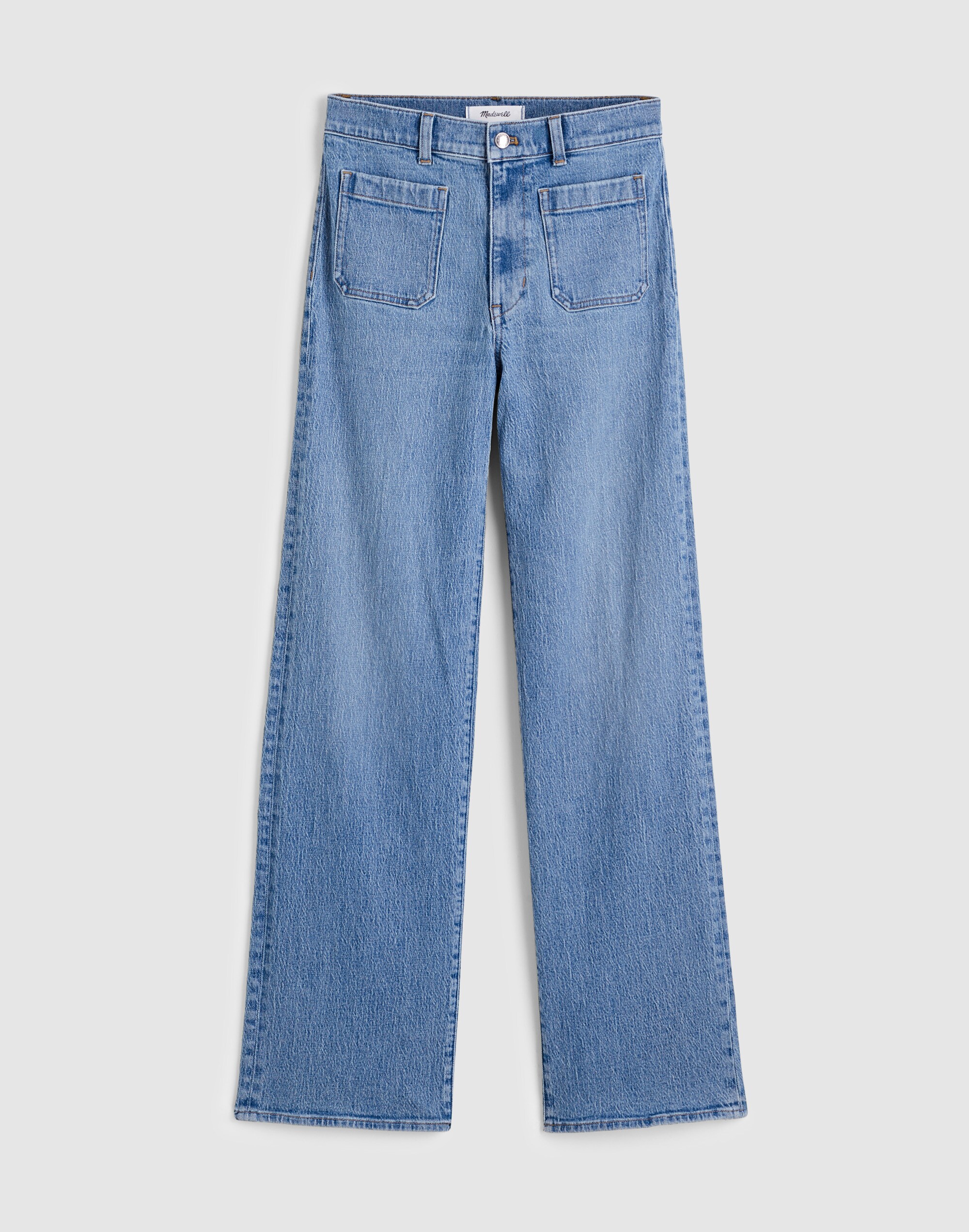 The Emmett Wide-Leg Full Length Jean: Patch Pocket Edition
