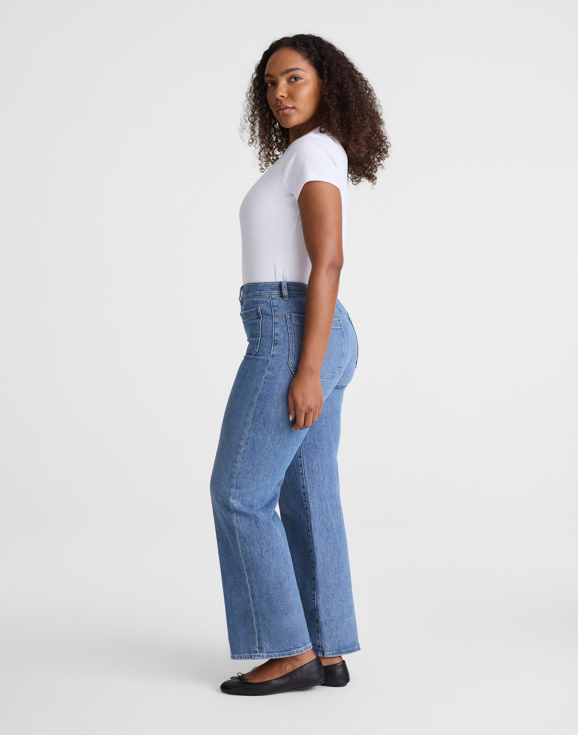 The Curvy Emmett Wide-Leg Jean