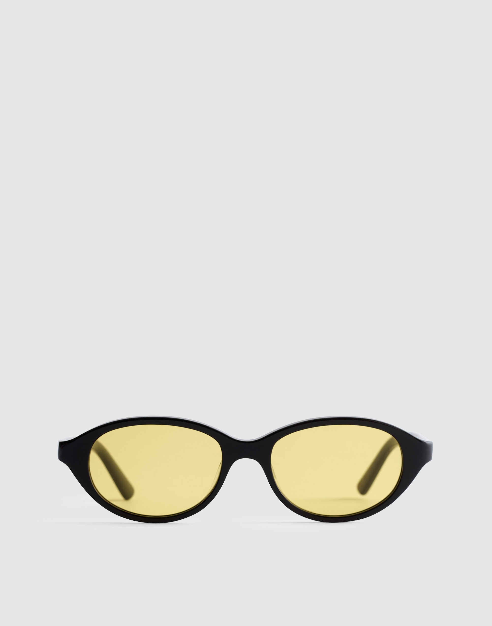 Madewell The Solina Oval Sunglasses In Black