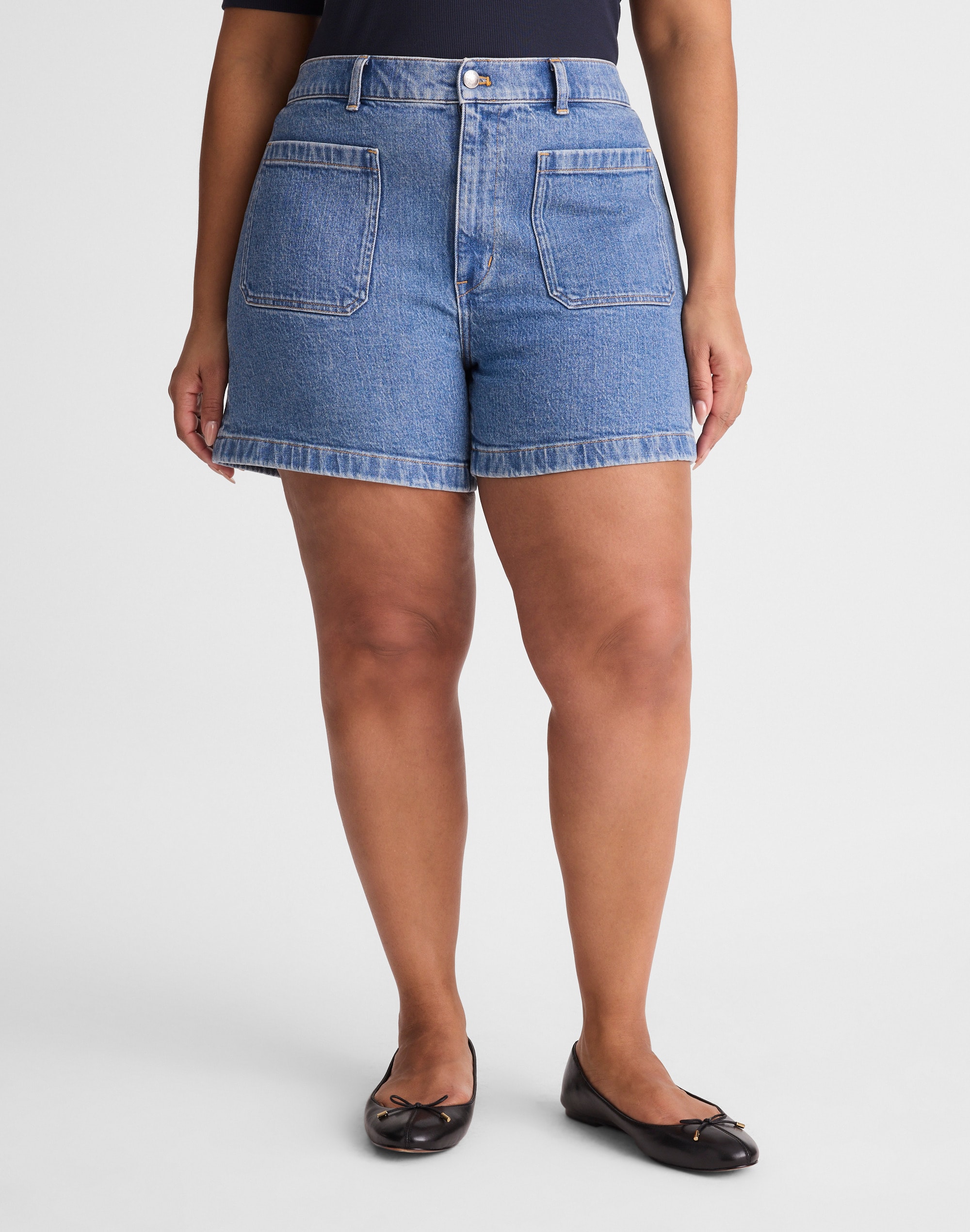 The Plus Emmy Denim Short