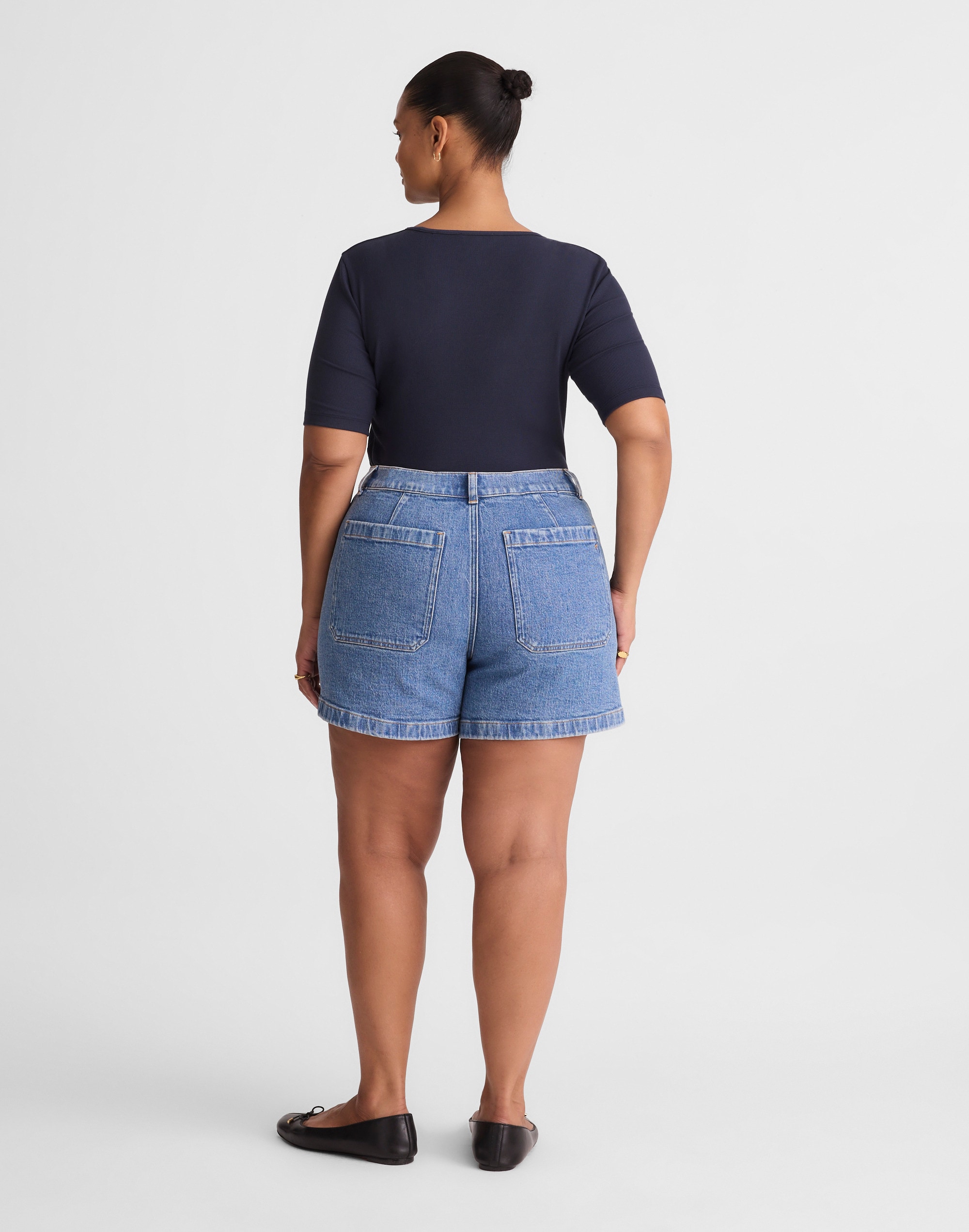 The Plus Emmy Denim Short