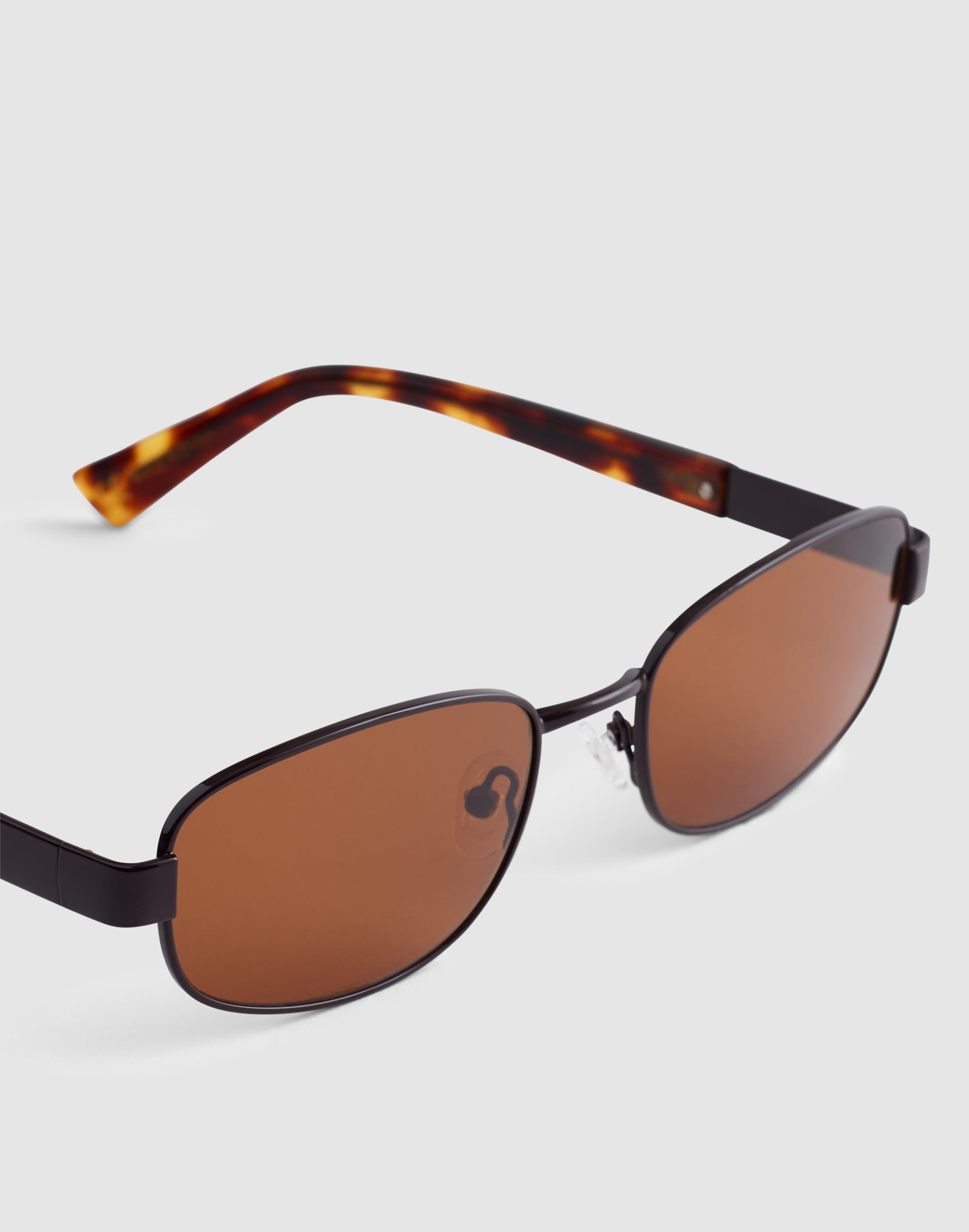 Madewell The Codi Rectangular Sunglasses In Black