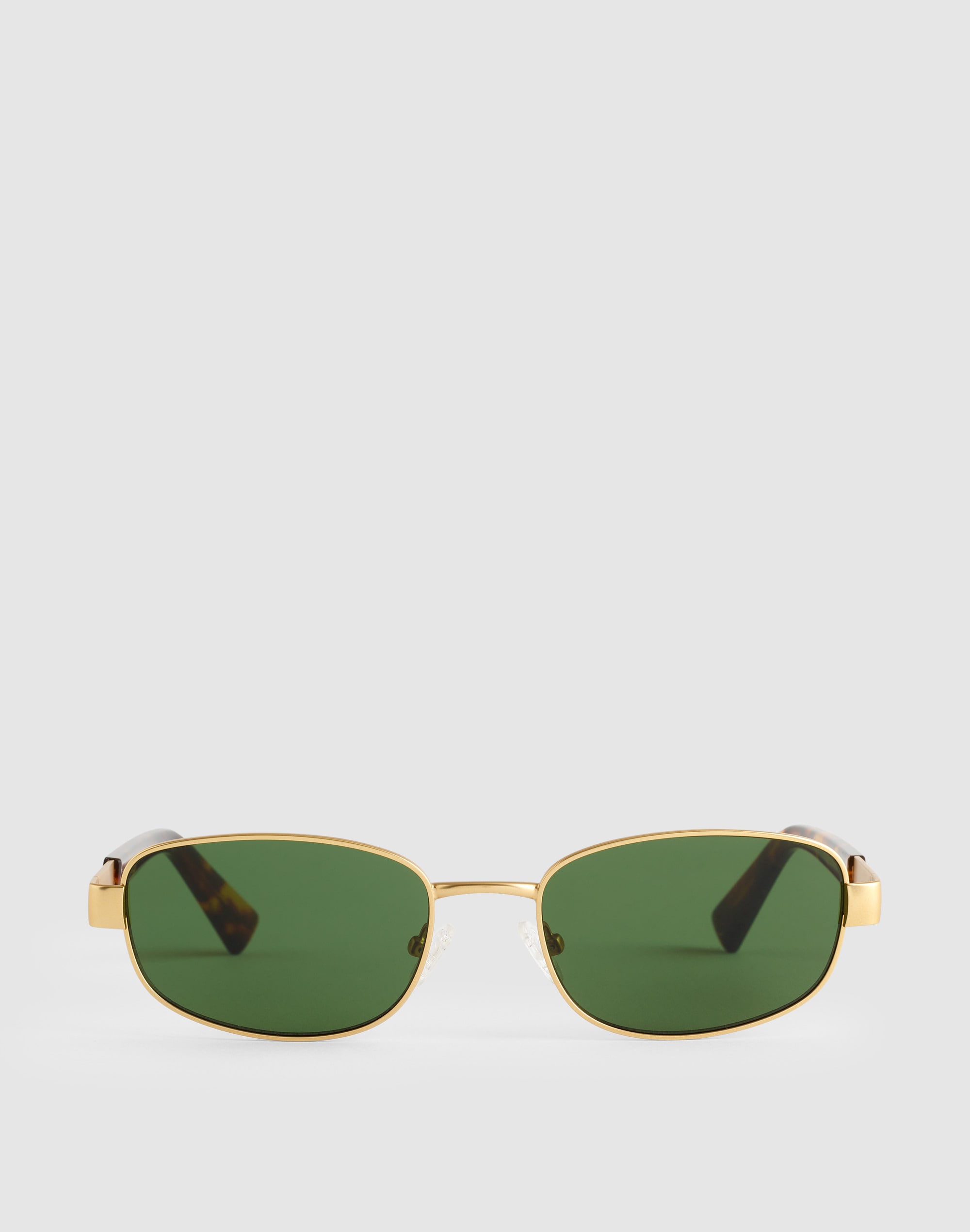 Madewell The Codi Rectangular Sunglasses In Gold
